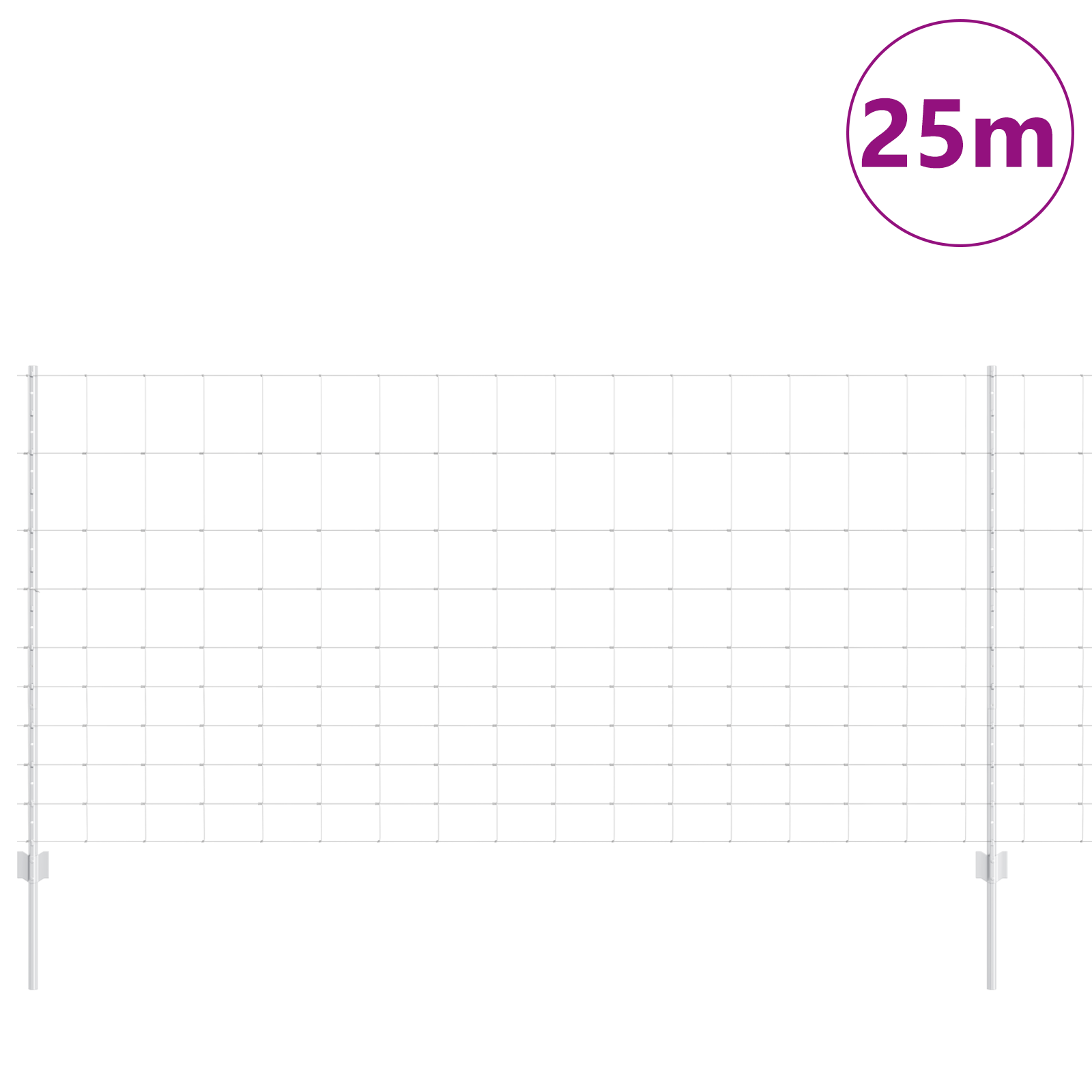 Fence Posts 22 pcs U-Channel 120 cm Galvanised Steel - Image 3