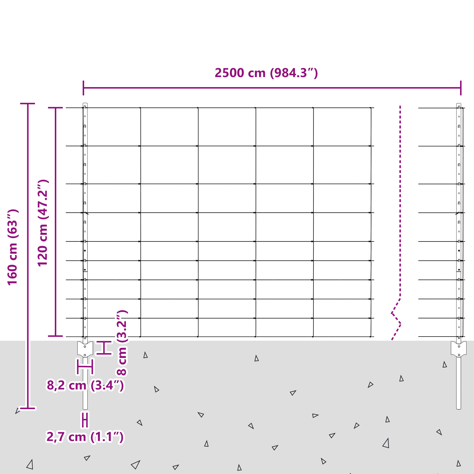 Fence Posts 22 pcs U-Channel 120 cm Galvanised Steel - Image 11