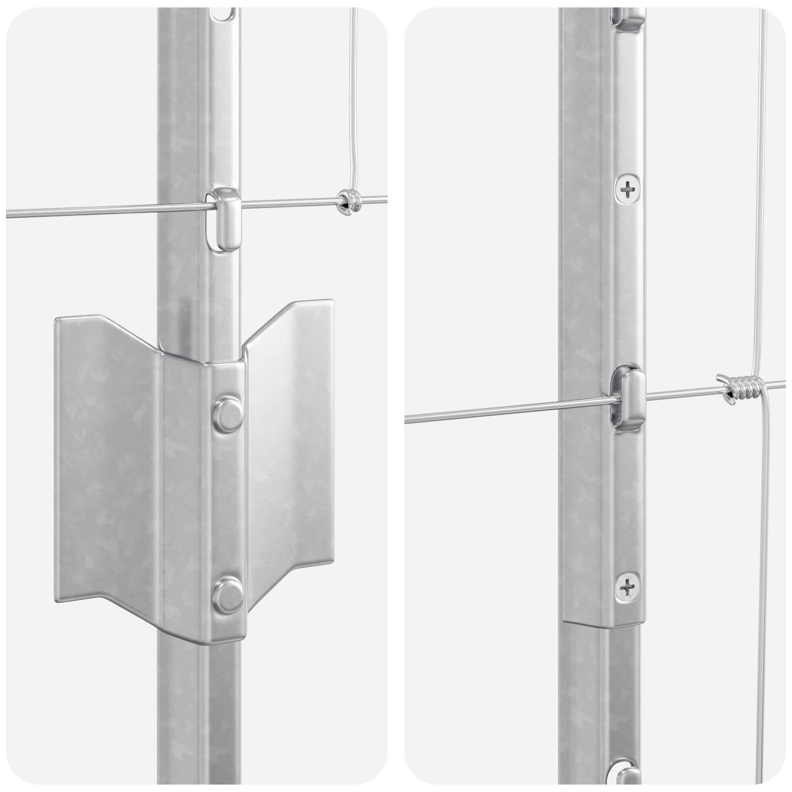 Fence Posts 22 pcs U-Channel 120 cm Galvanised Steel - Image 7