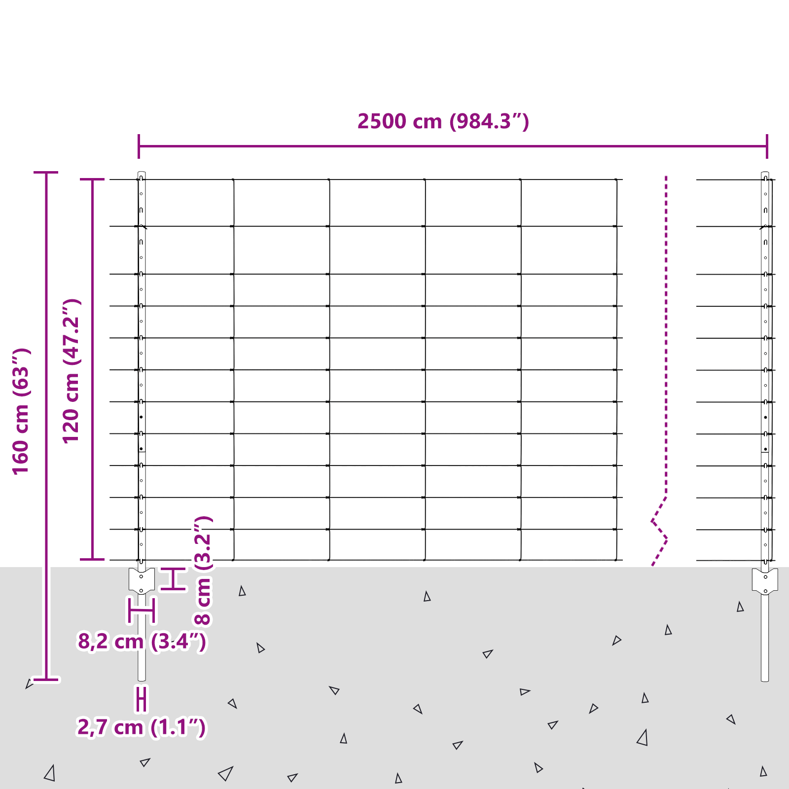 Fence Posts 22 pcs U-Channel 120 cm Galvanised Steel - Image 11