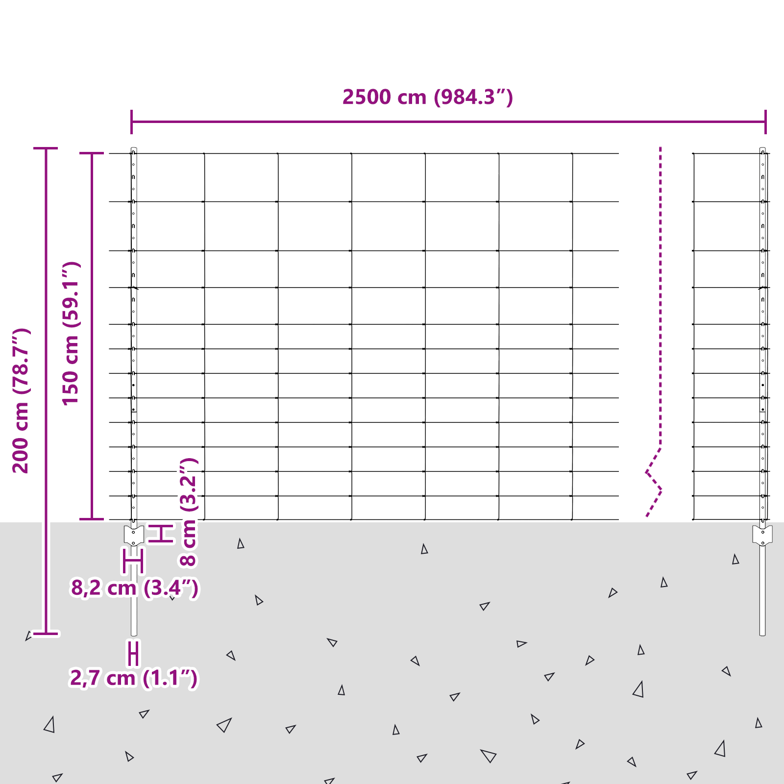 Fence Posts 22 pcs U-Channel 150 cm Galvanised Steel - Image 11