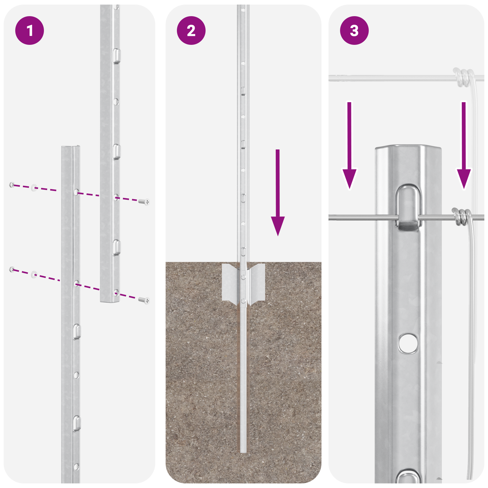 Fence Posts 22 pcs U-Channel 150 cm Galvanised Steel - Image 10