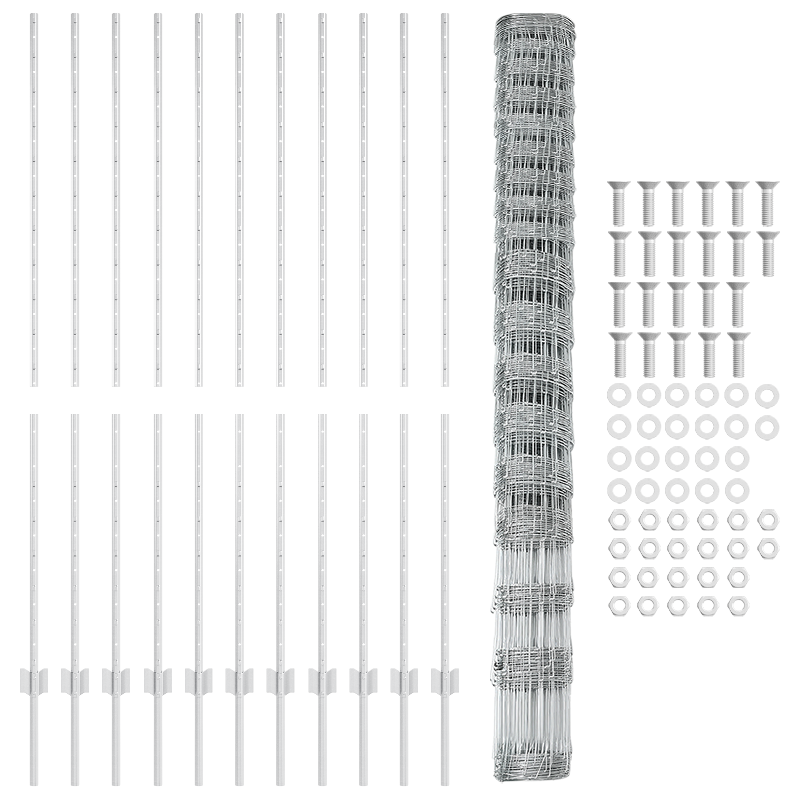 Fence Posts 22 pcs U-Channel 150 cm Galvanised Steel - Image 4