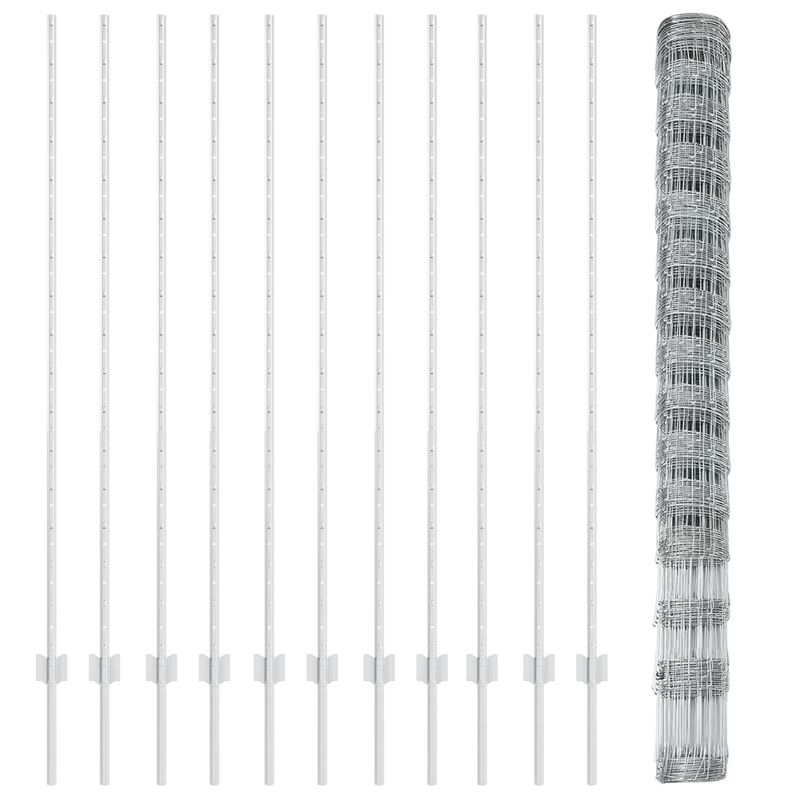 Fence Posts 22 pcs U-Channel 160 cm Galvanised Steel - Image 5