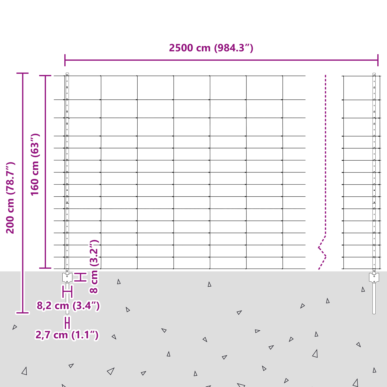 Fence Posts 22 pcs U-Channel 160 cm Galvanised Steel - Image 11