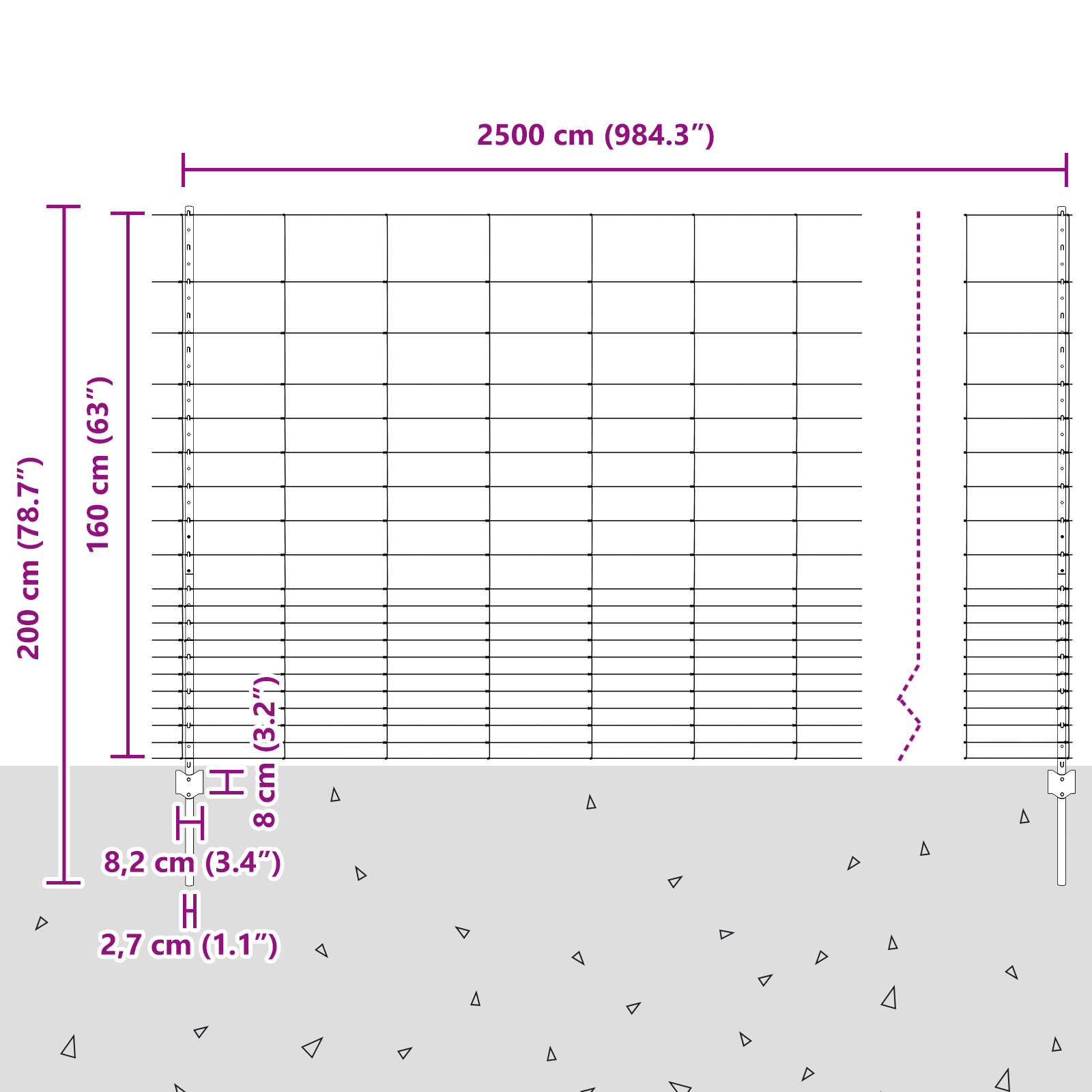 Fence Posts 22 pcs U-Channel 160 cm Galvanised Steel - Image 11