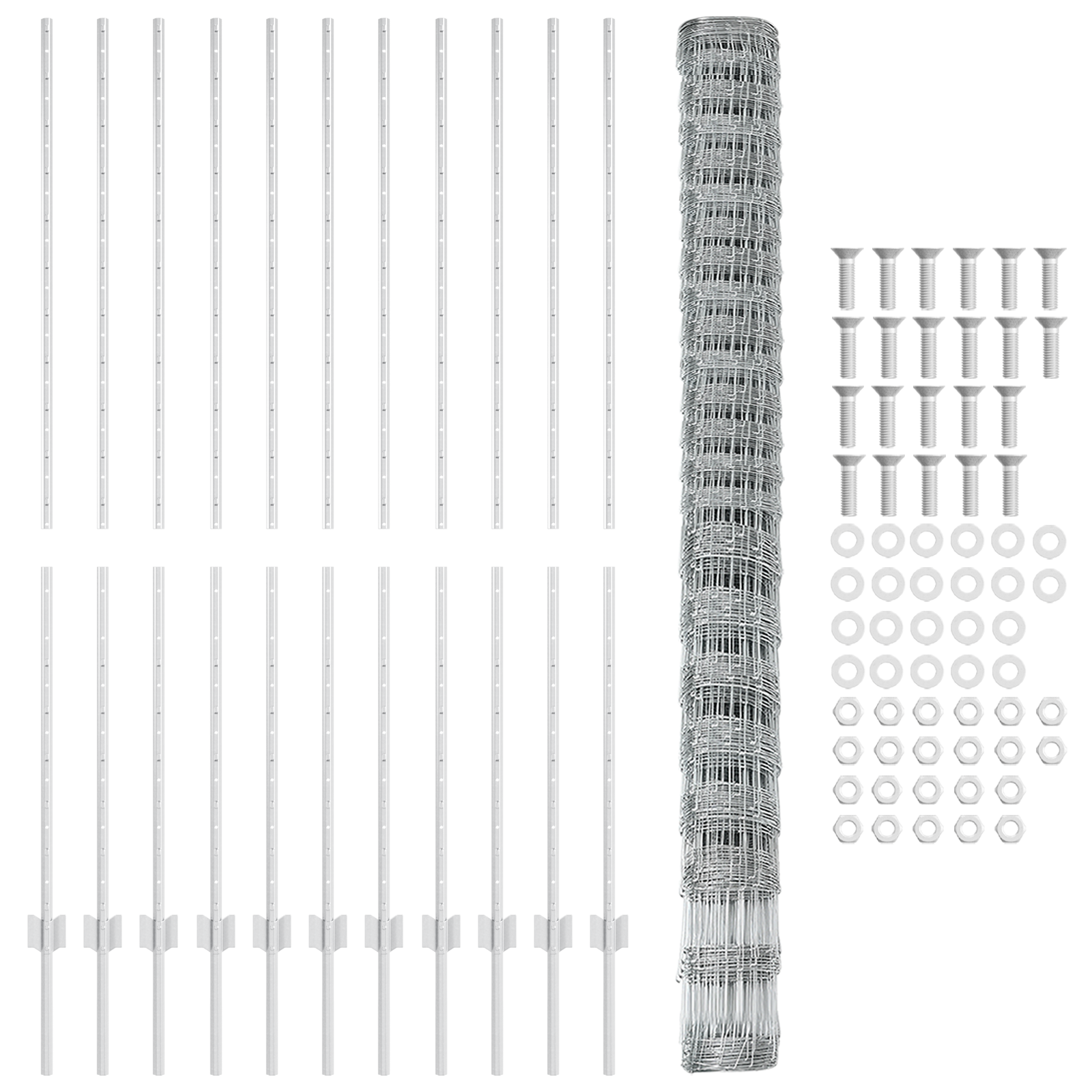 Fence Posts 22 pcs U-Channel 160 cm Galvanised Steel - Image 4