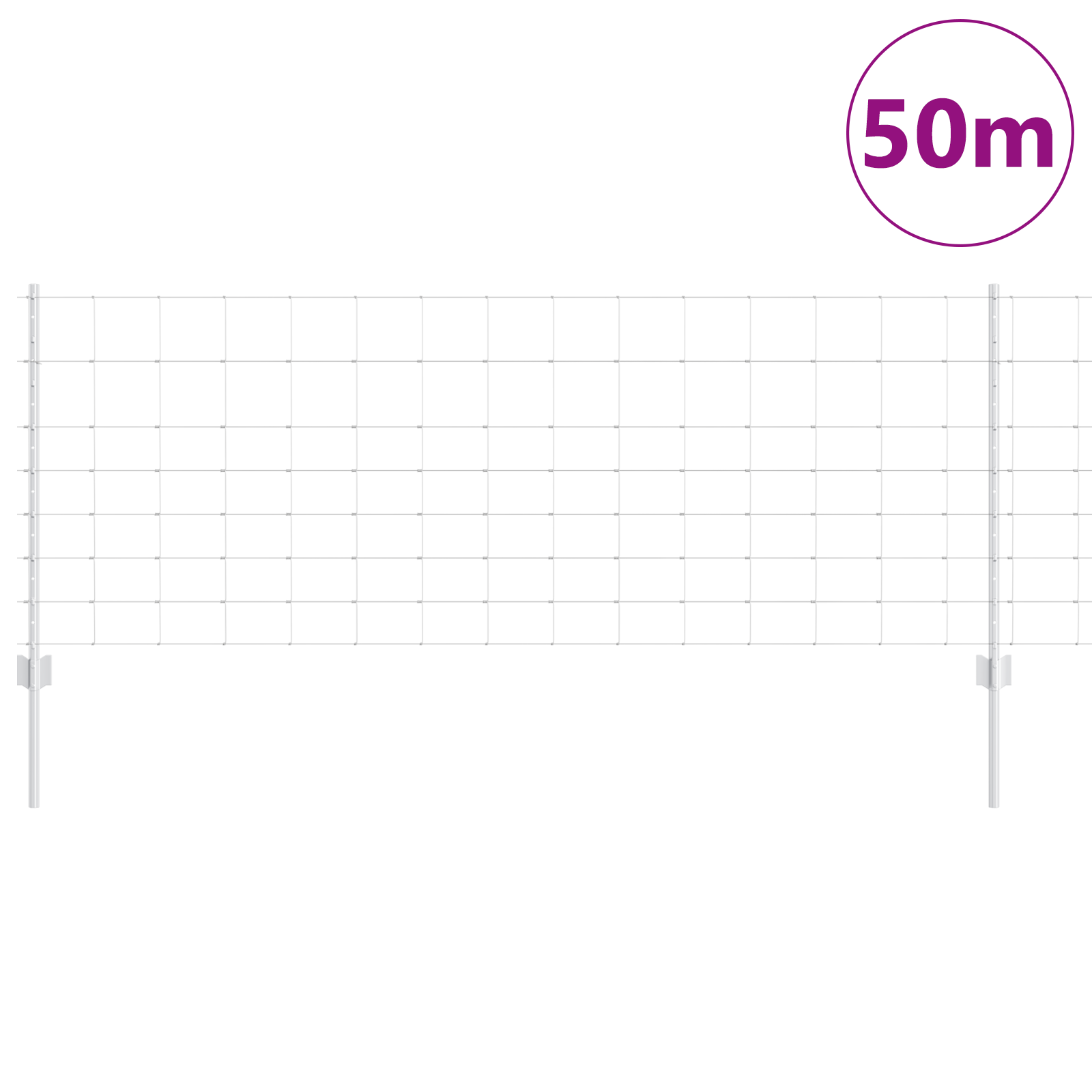 Fence Posts 11 pcs U-Channel 80 cm Galvanized Steel - Image 3