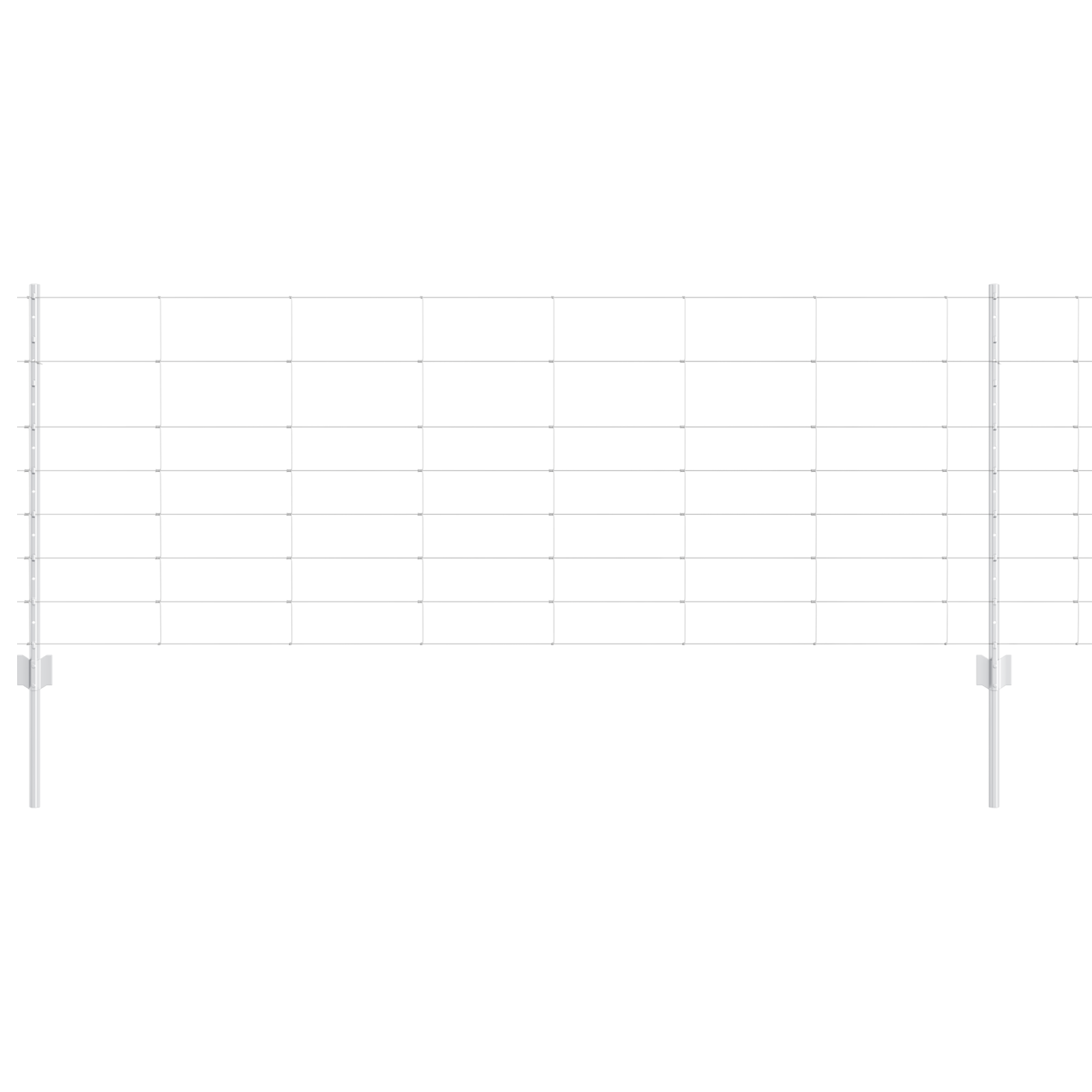 Fence Posts 11 pcs U-Channel 80 cm Galvanized Steel - Image 2