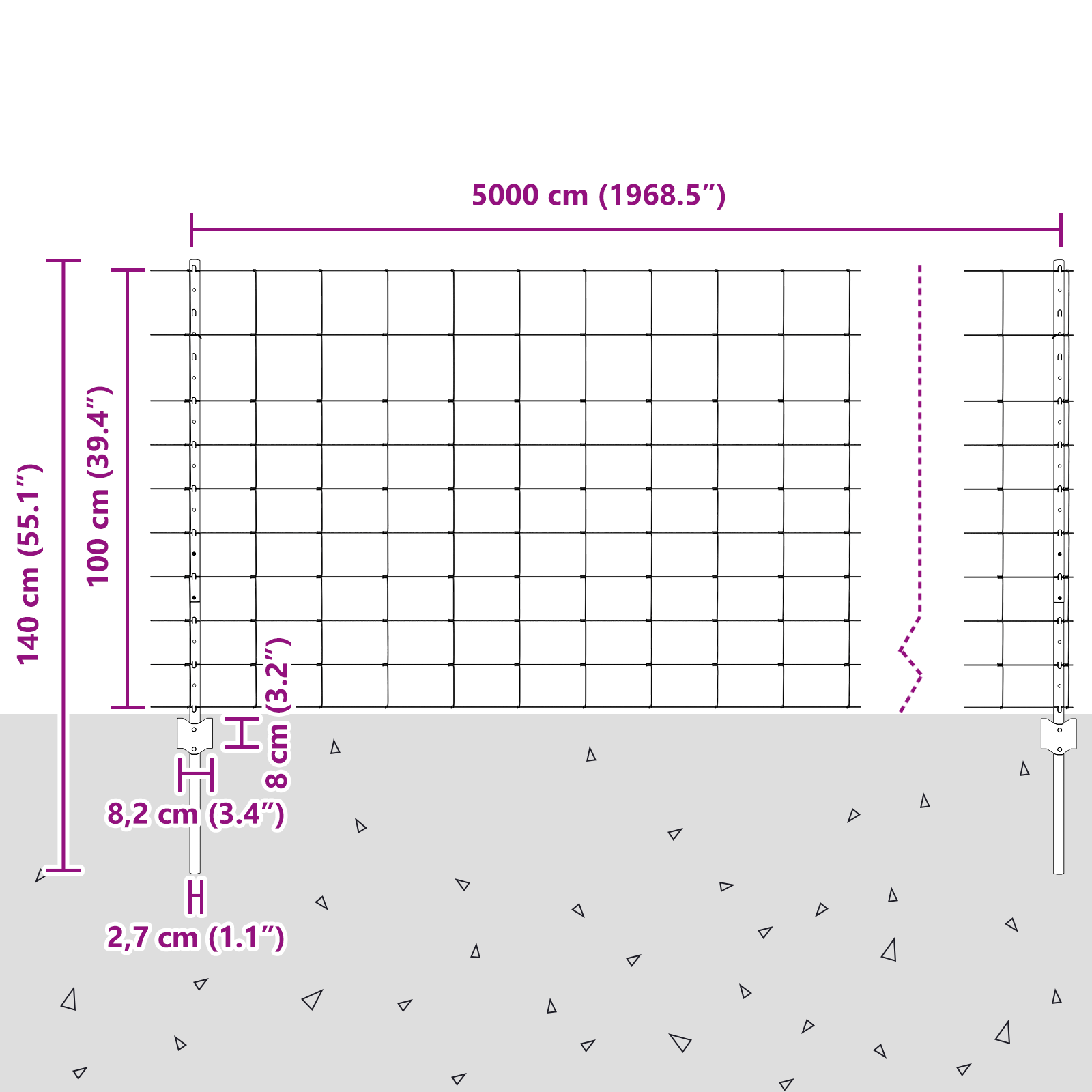 Fence Posts 22 pcs U-Channel 100 cm Galvanised Steel - Image 11