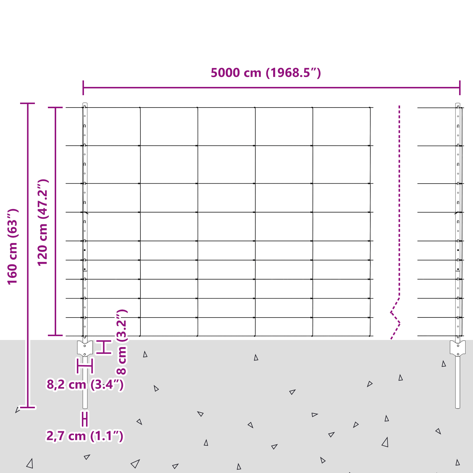 Fence Posts 22 pcs U-Channel 120 cm Galvanised Steel - Image 11