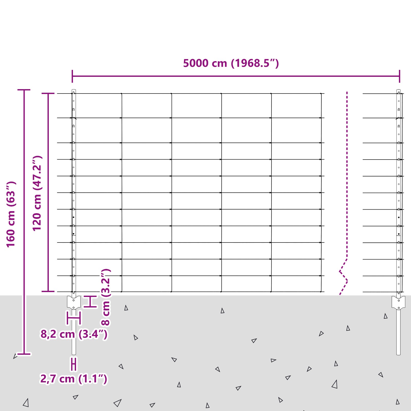Fence Posts 22 pcs U-Channel 120 cm Galvanised Steel - Image 11