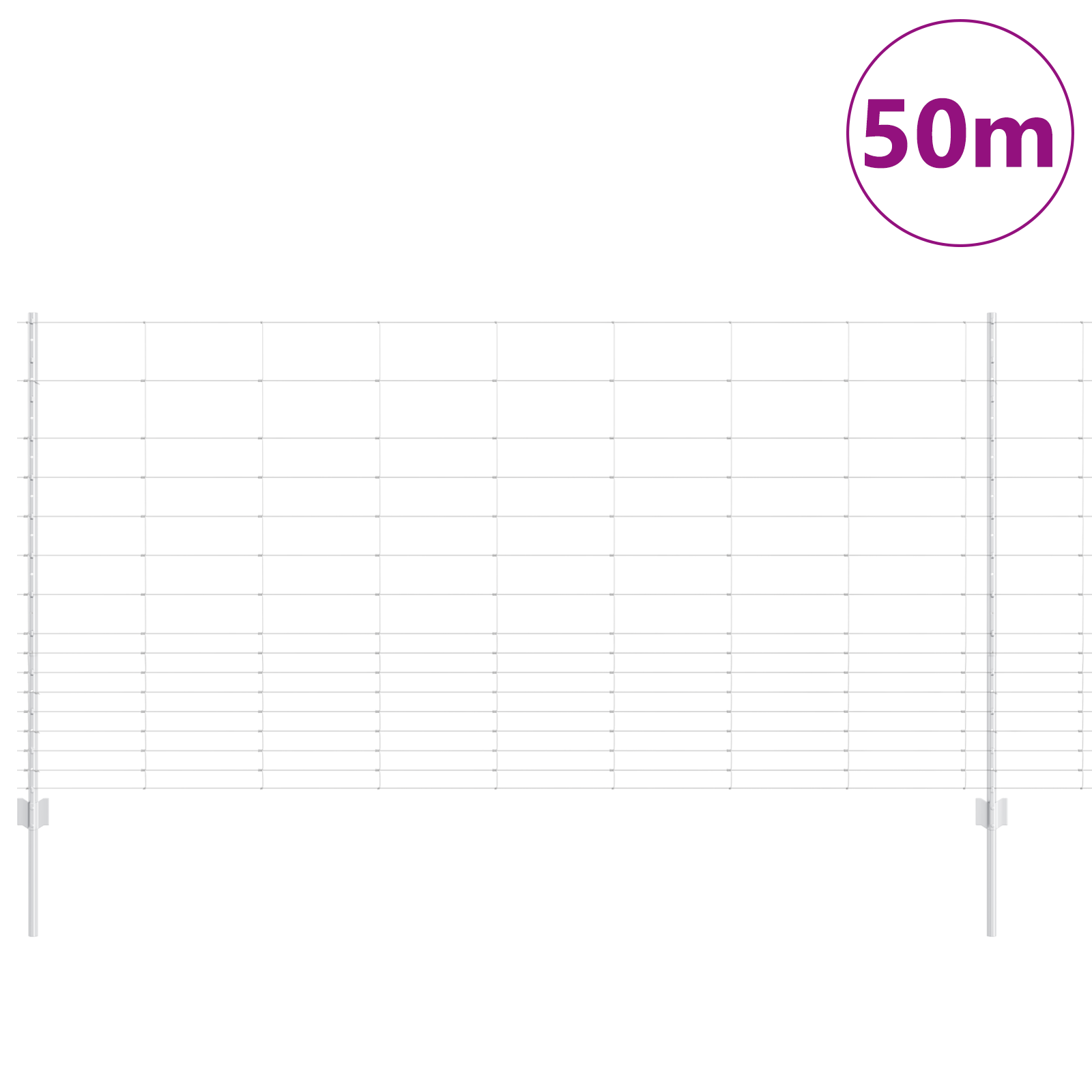 Fence Posts 22 pcs U-Channel 120 cm Galvanised Steel - Image 3