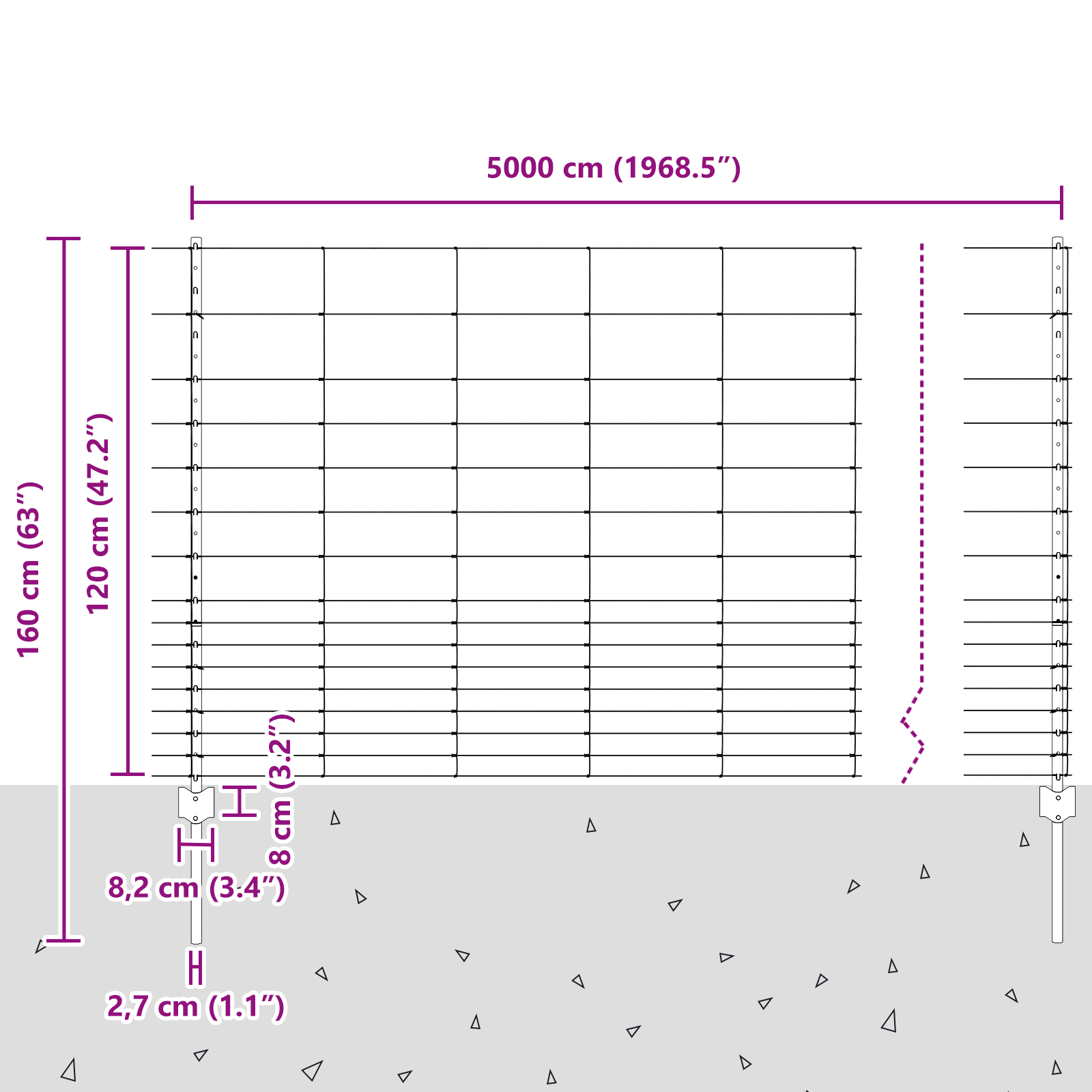 Fence Posts 22 pcs U-Channel 120 cm Galvanised Steel - Image 11