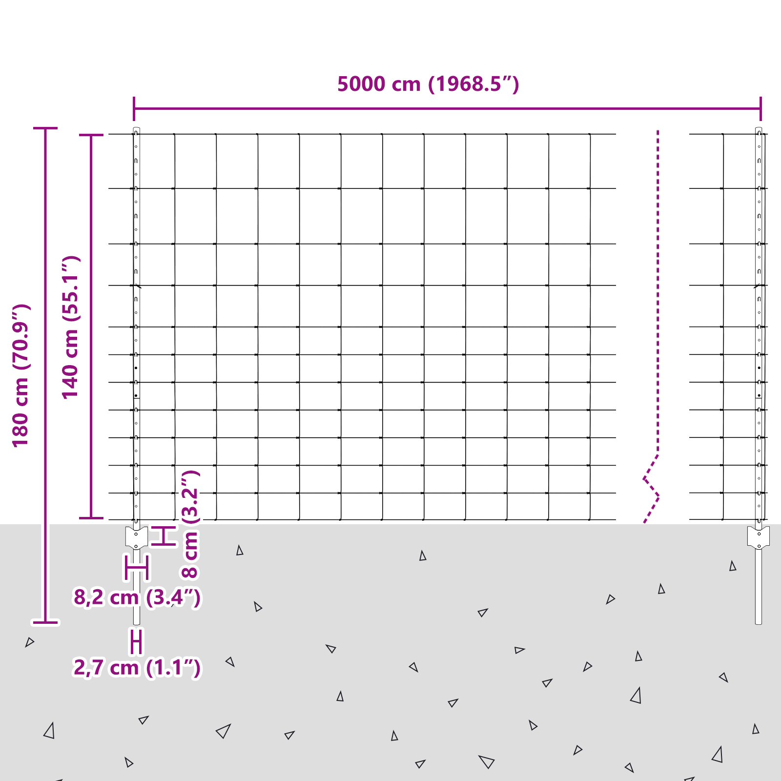 Fence Posts 22 pcs U-Channel 140 cm Galvanised Steel - Image 11