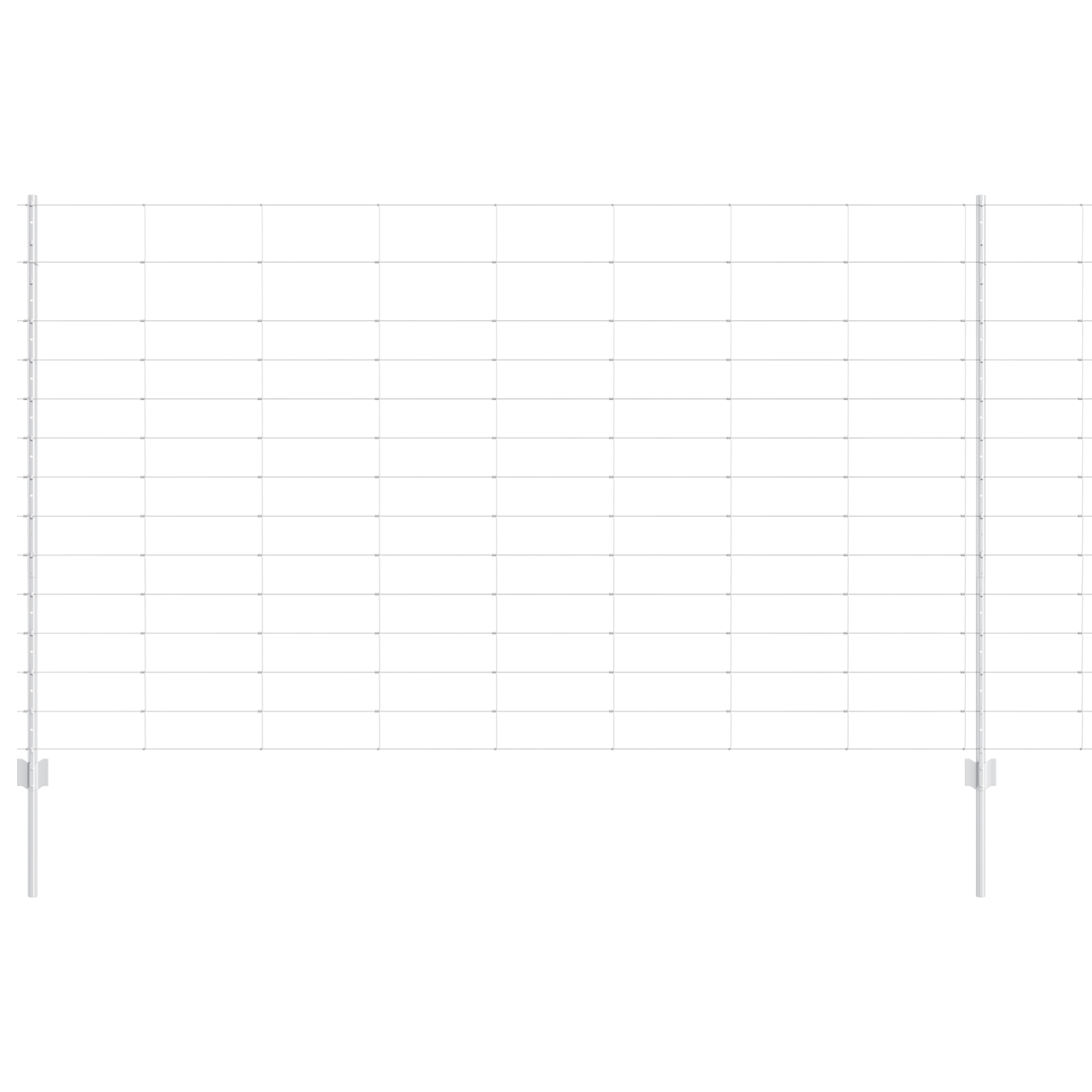 22 pcs U-Channel Fence Posts 140 cm Galvanised Steel - Image 2