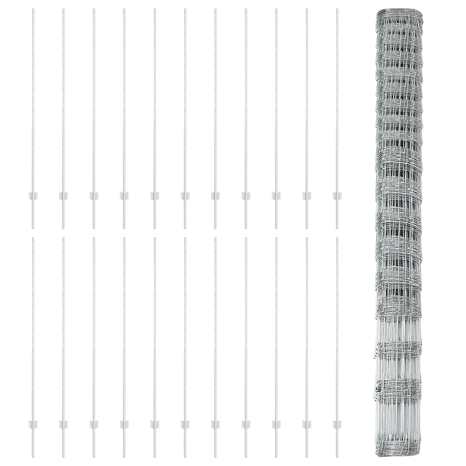 Fence Posts 22 pcs U-Channel 150 cm Galvanised Steel - Image 5