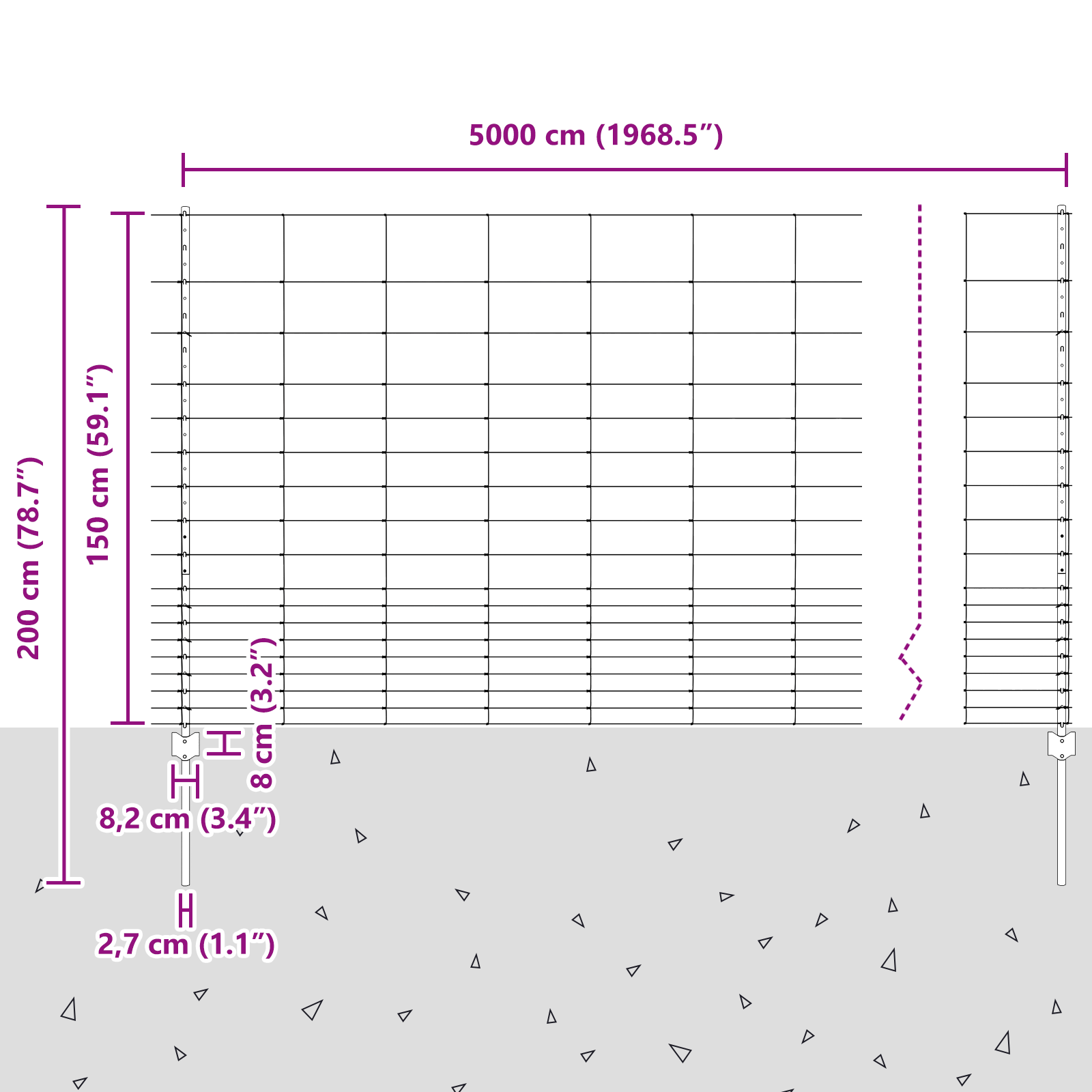 Fence Posts 22 pcs U-Channel 150 cm Galvanised Steel - Image 11