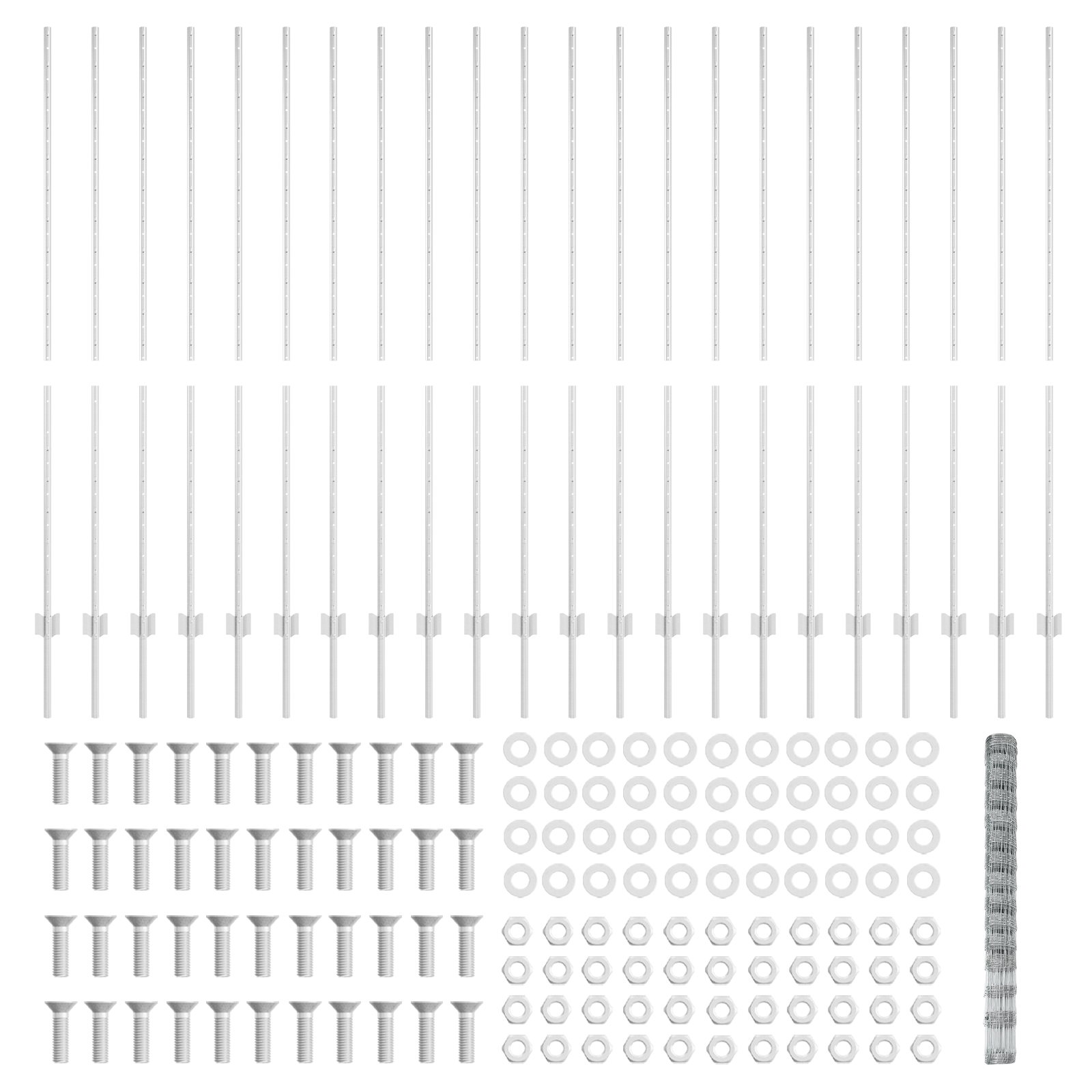 Fence Posts 22 pcs U-Channel 160 cm Galvanised Steel - Image 4