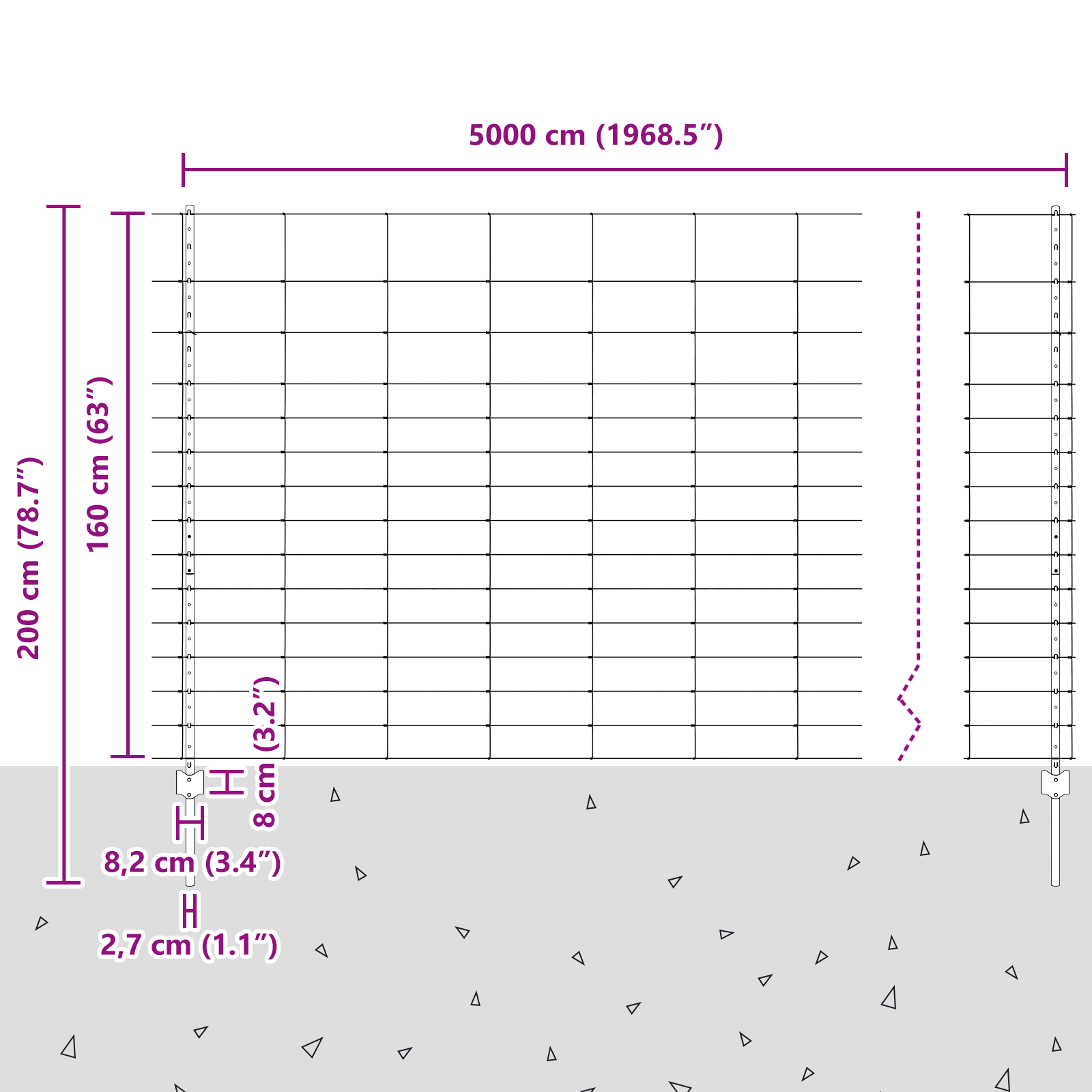 Fence Posts 22 pcs U-Channel 160 cm Galvanised Steel - Image 11