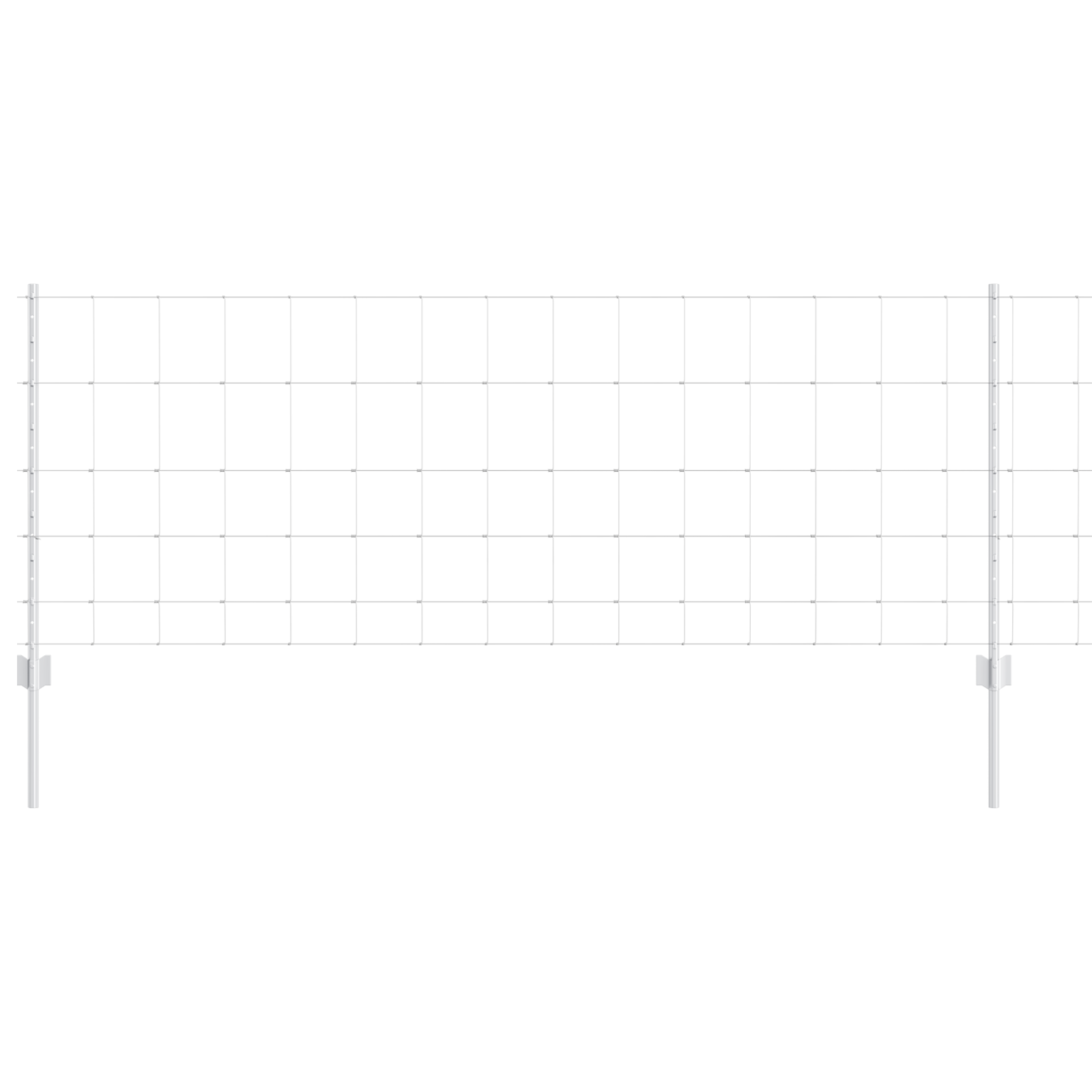 Fence Posts 11 pcs U-Channel 80 cm Galvanized Steel - Image 2