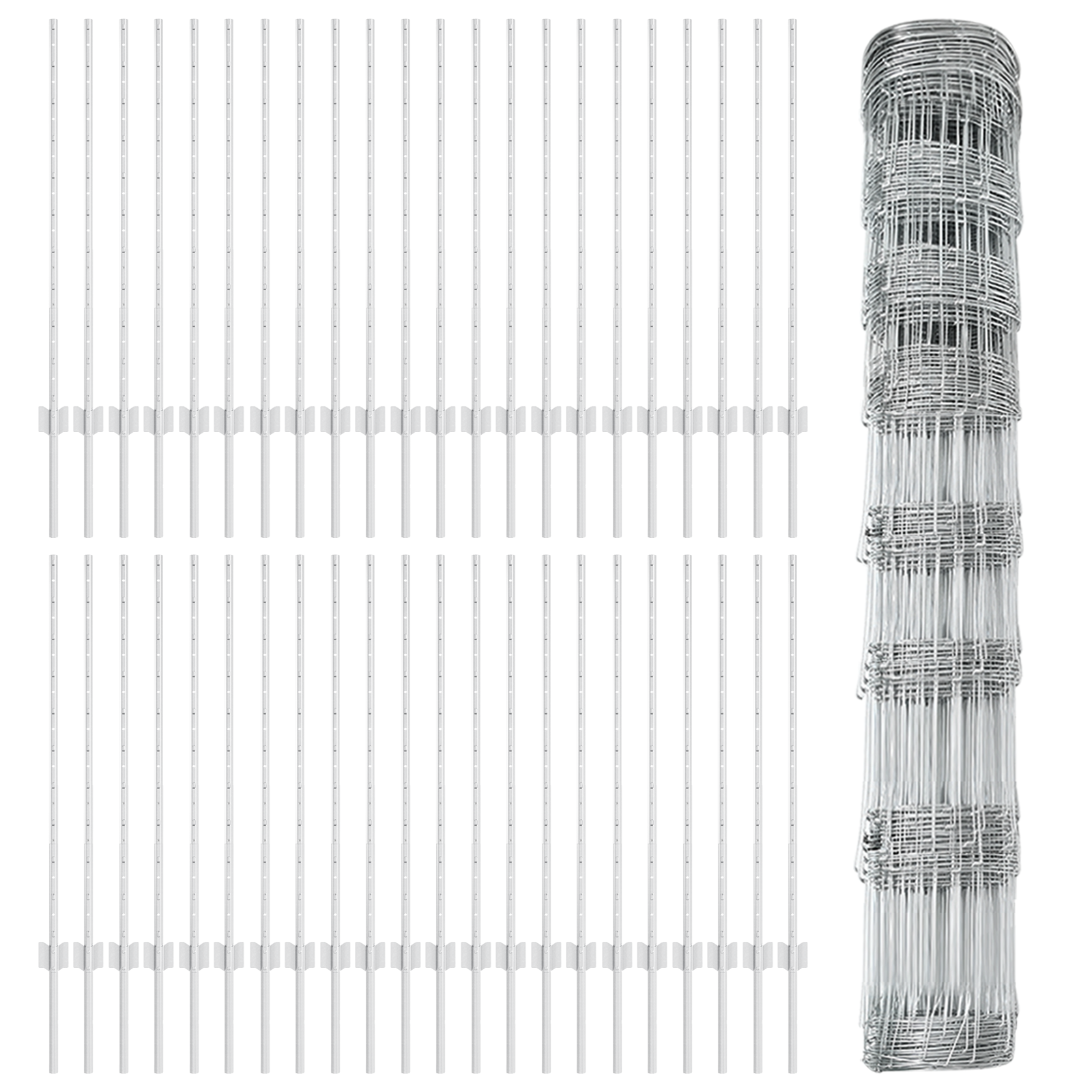 Fence Posts 22 pcs U-Channel 100 cm Galvanised Steel - Image 5