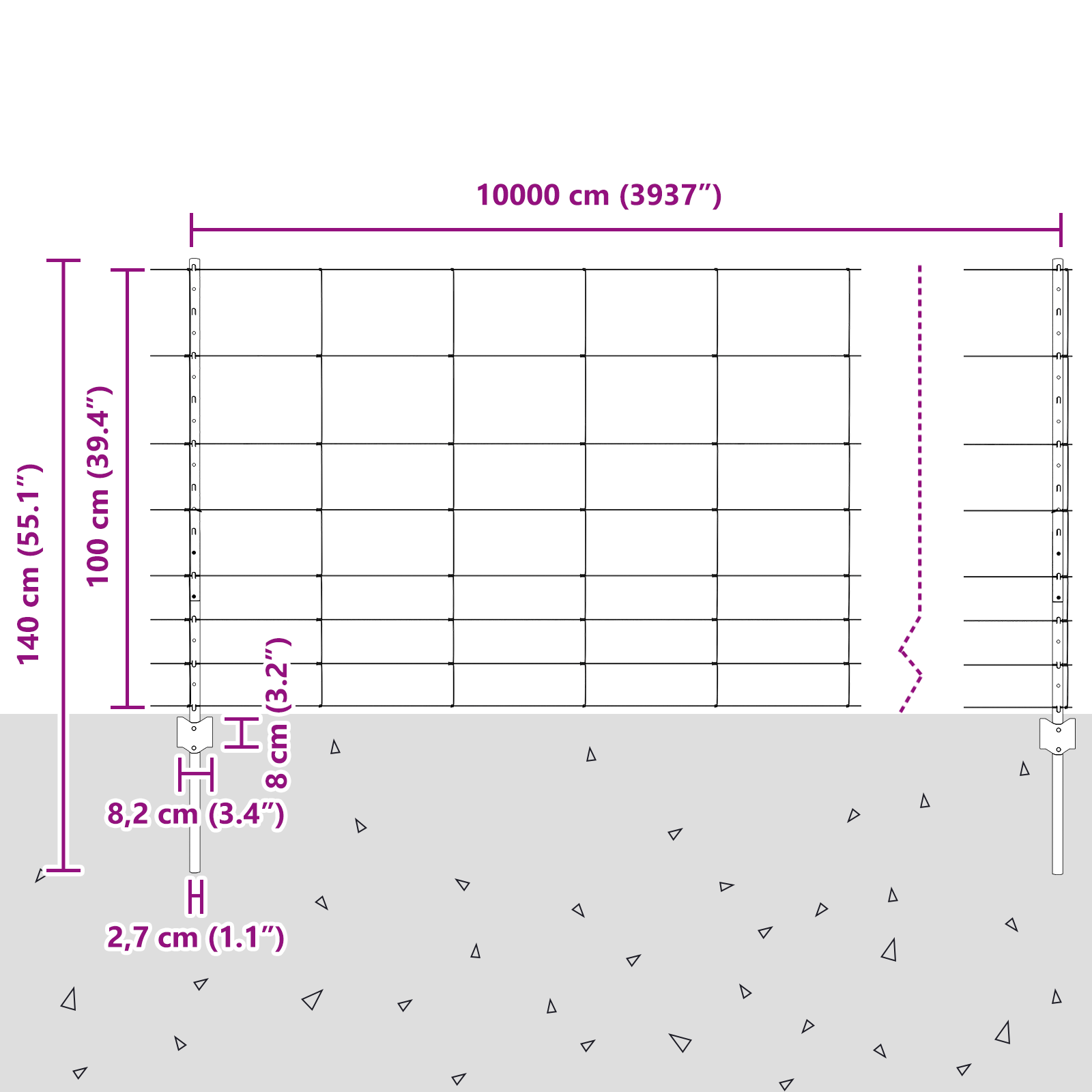 Fence Posts 22 pcs U-Channel 100 cm Galvanised Steel - Image 11