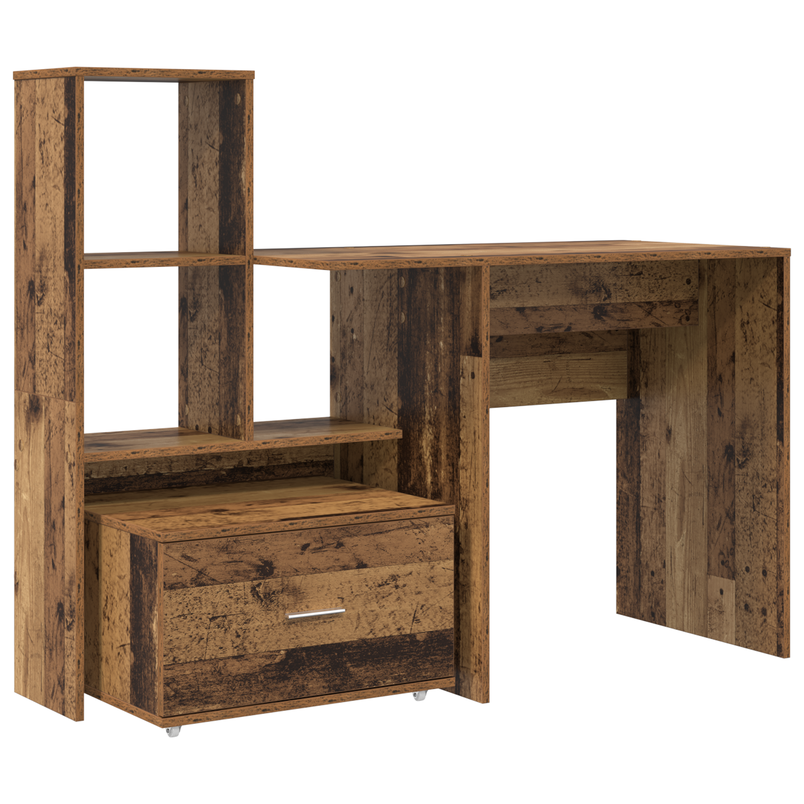 Thumbnail - vidaXL Schreibtisch Altholz 131,5 x 50 x 106,5 cm Holzwerkstoff