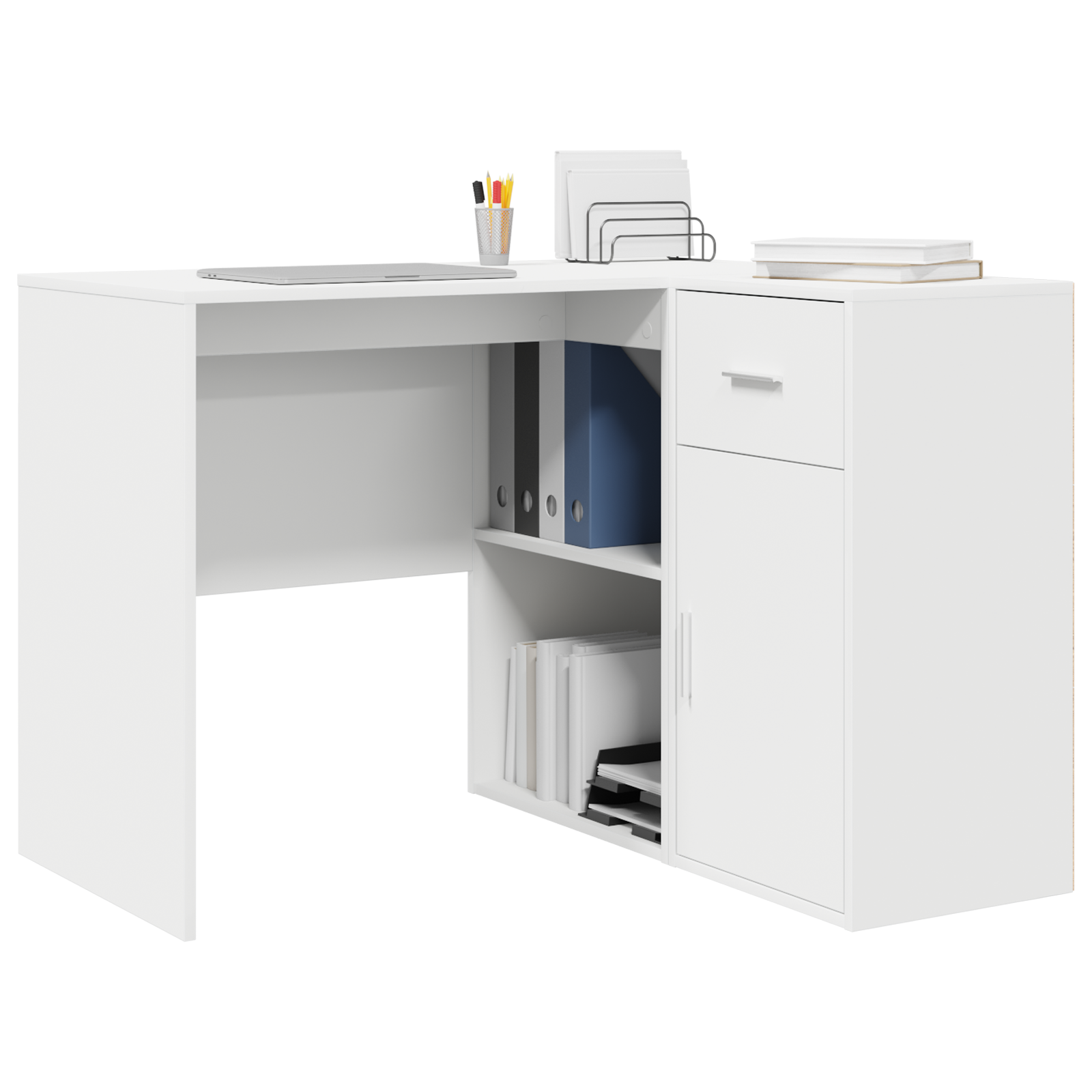 Corner Desk White 102x88x75 cm Engineered Wood - Image 3