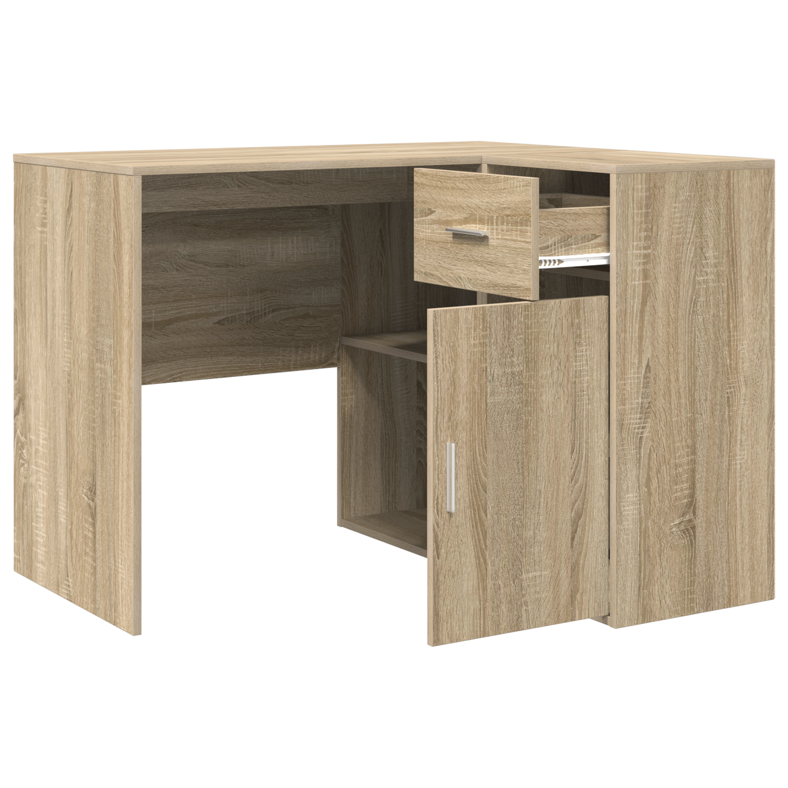 Corner Desk Sonoma Oak 102x88x75 cm Engineered Wood - Image 6