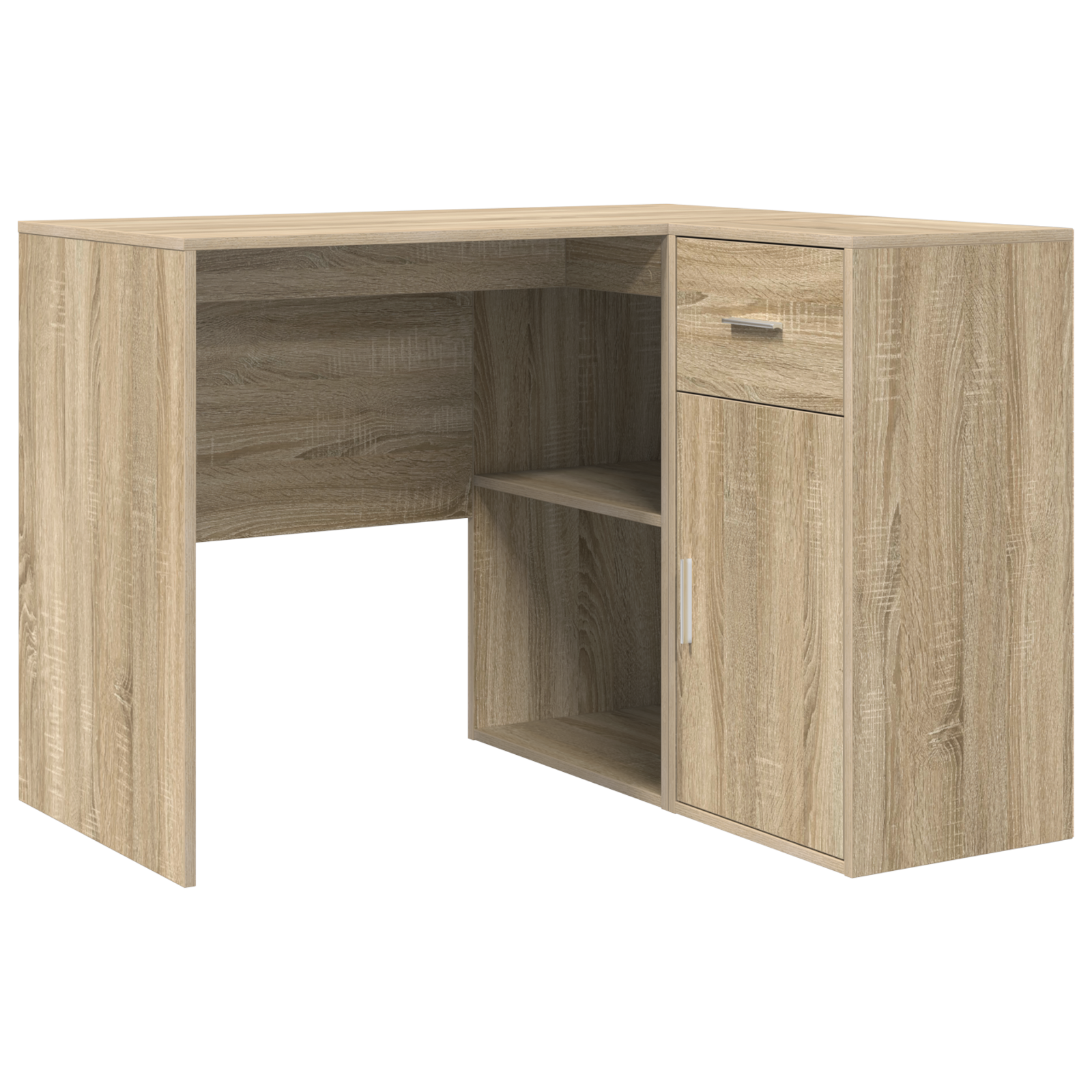 Corner Desk Sonoma Oak 102x88x75 cm Engineered Wood - Image 2