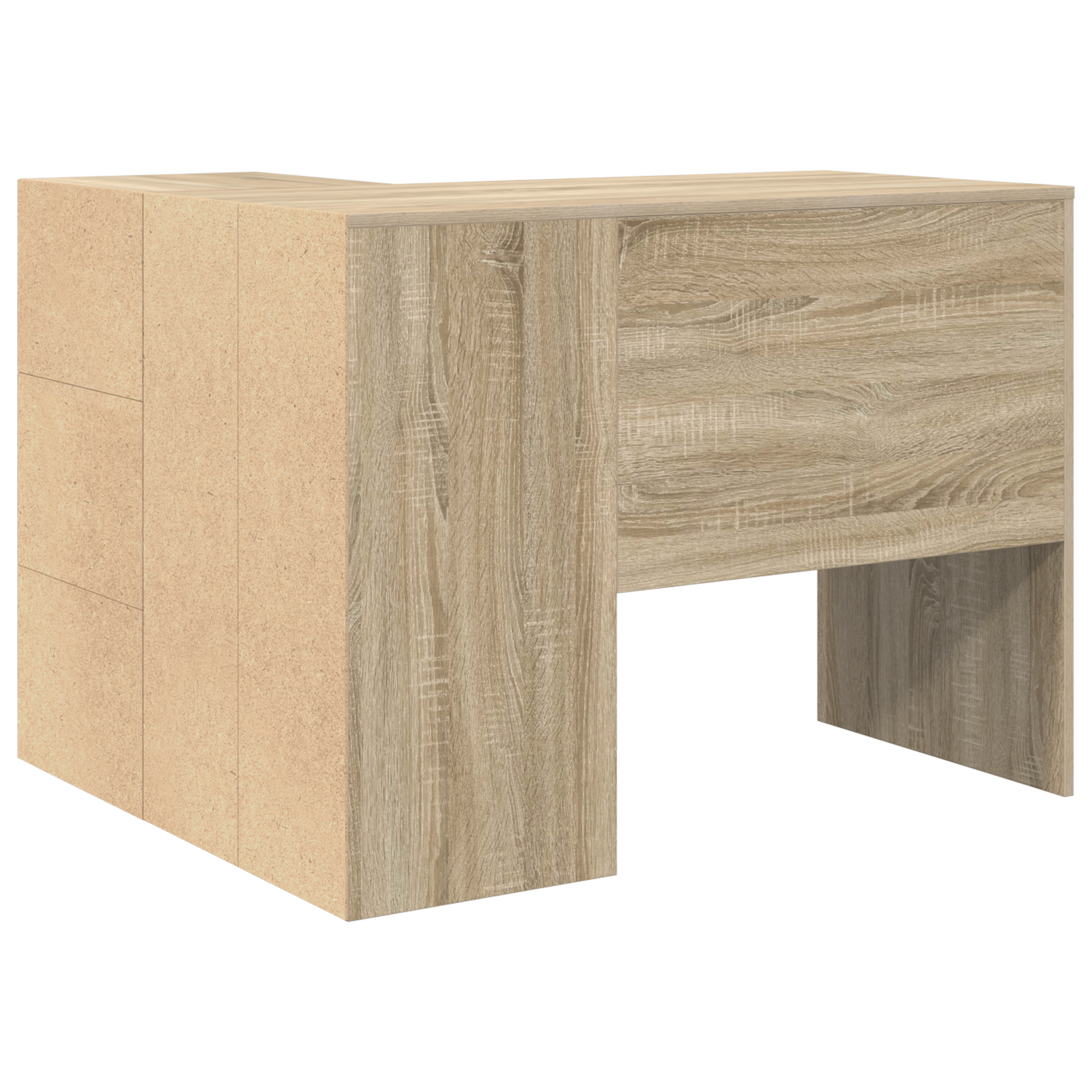 Corner Desk Sonoma Oak 102x88x75 cm Engineered Wood - Image 8