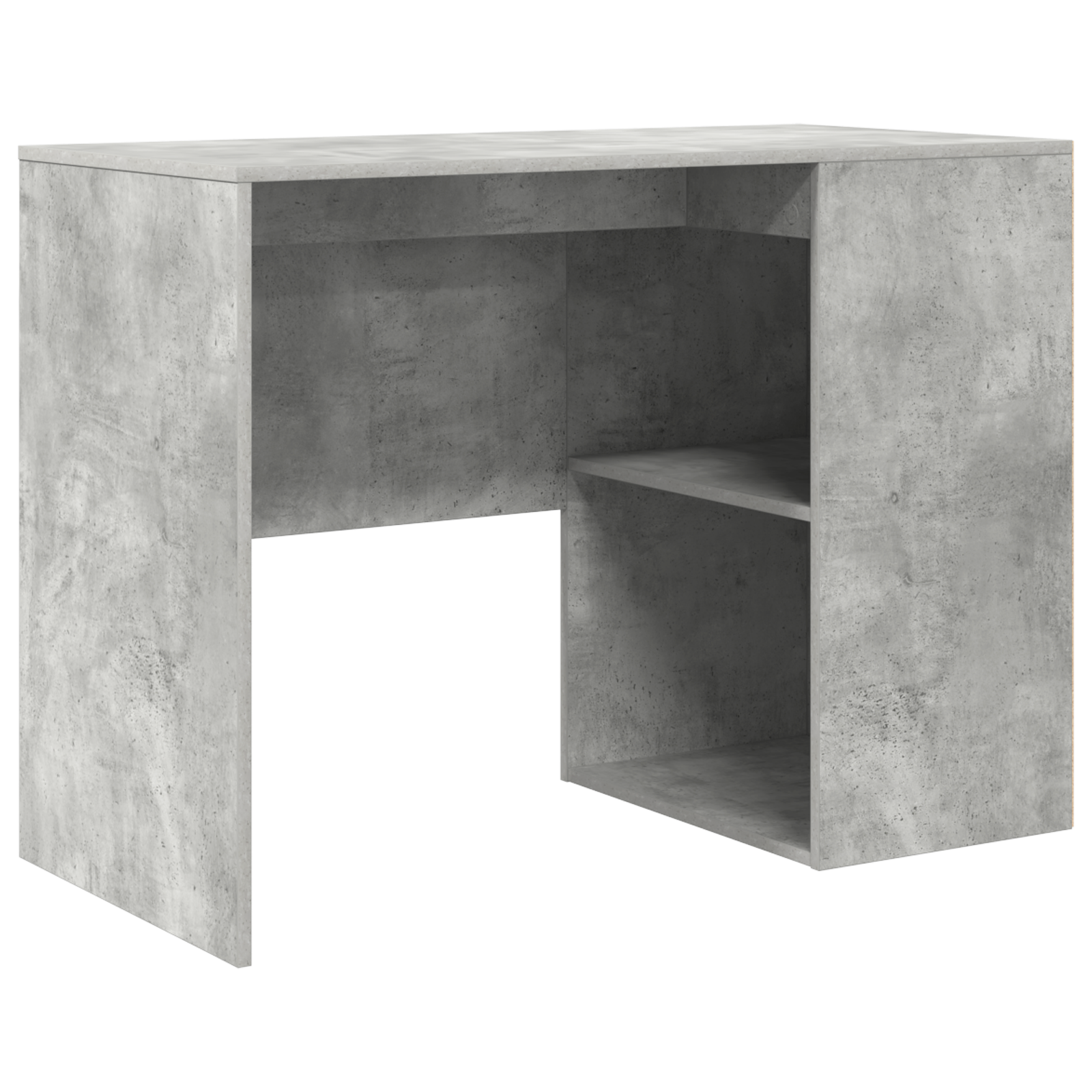 Corner Desk Concrete Grey 102x88x75 cm Engineered Wood - Image 4