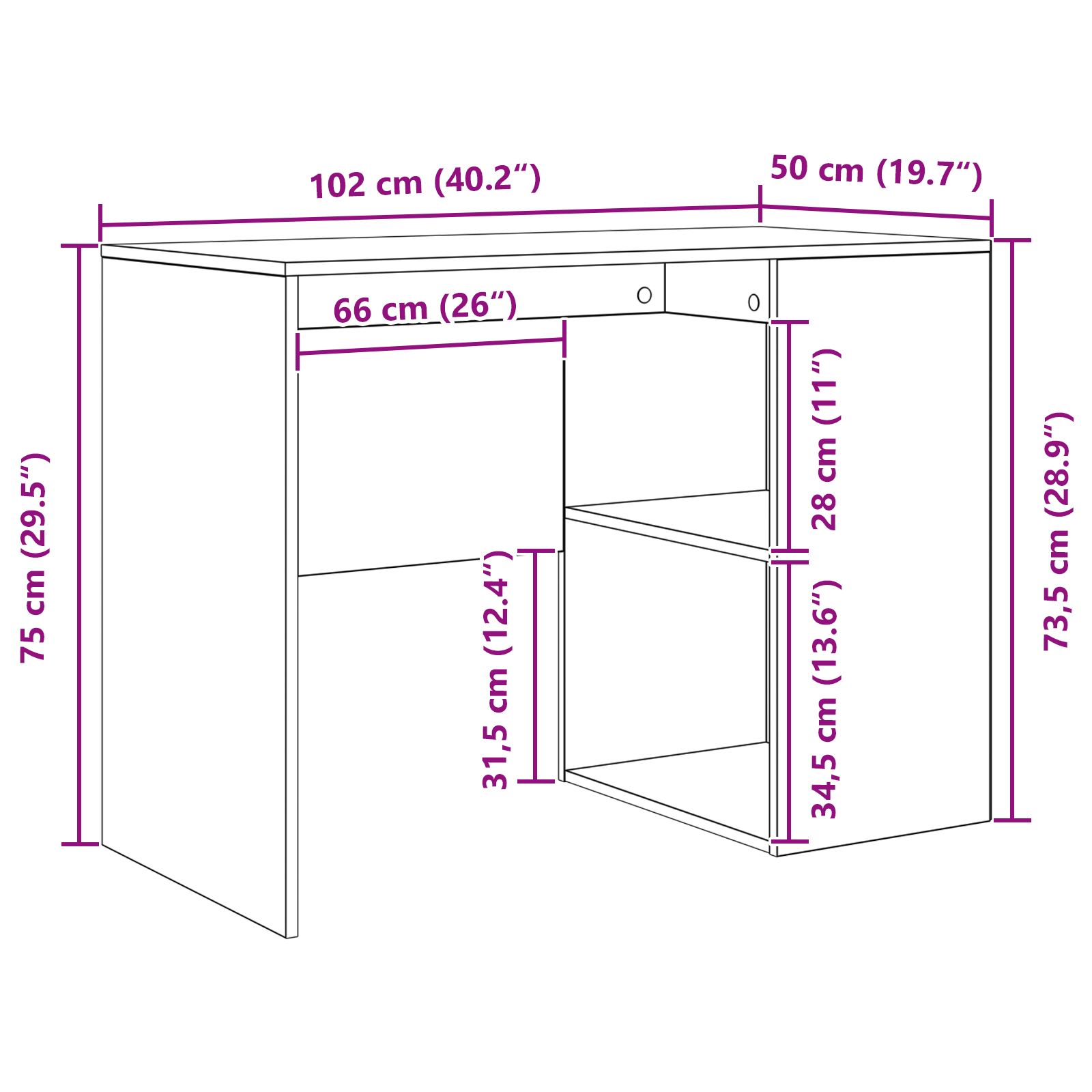 Corner Desk Concrete Grey 102x88x75 cm Engineered Wood - Image 11