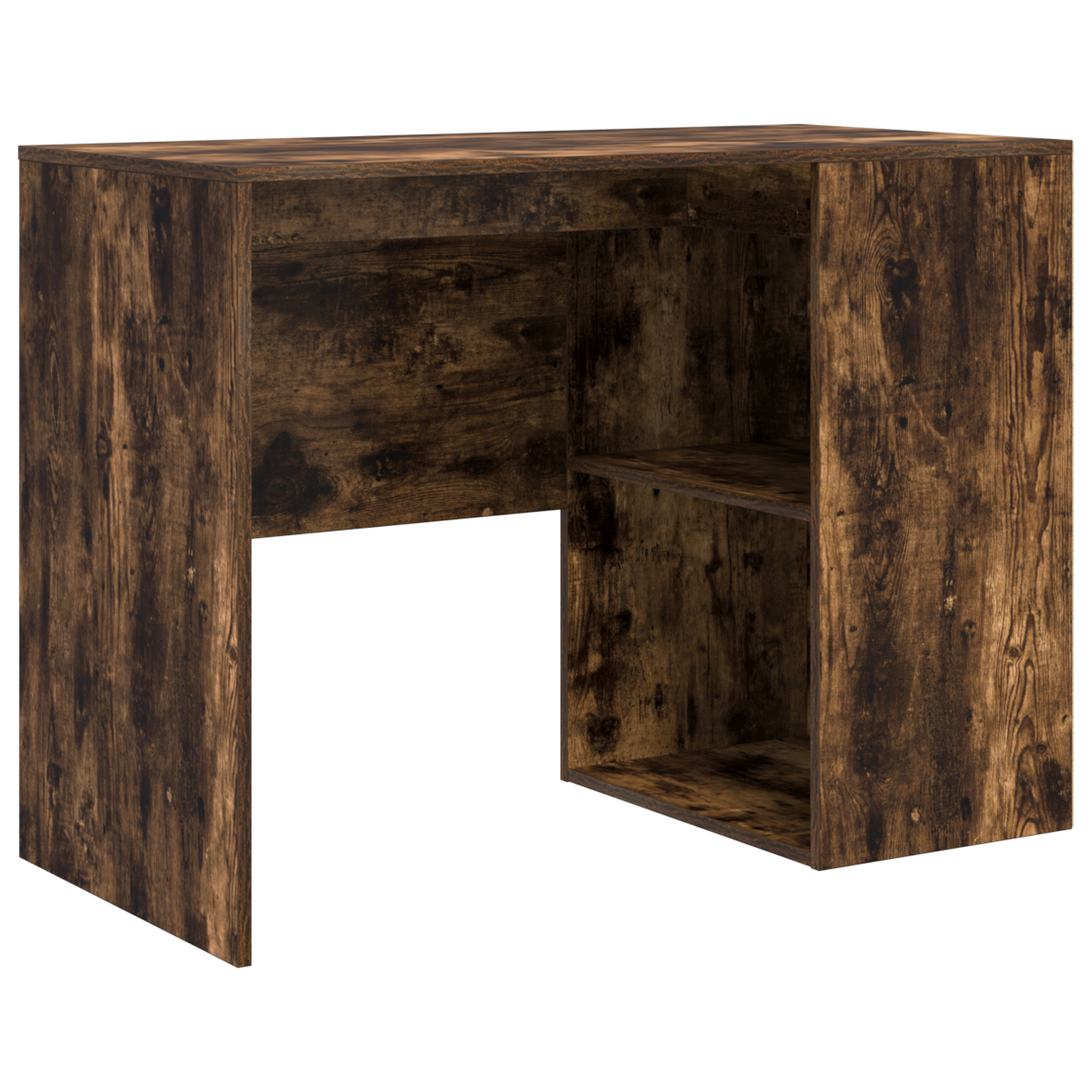 Corner Desk Smoked Oak 102x88x75 cm Engineered Wood - Image 4