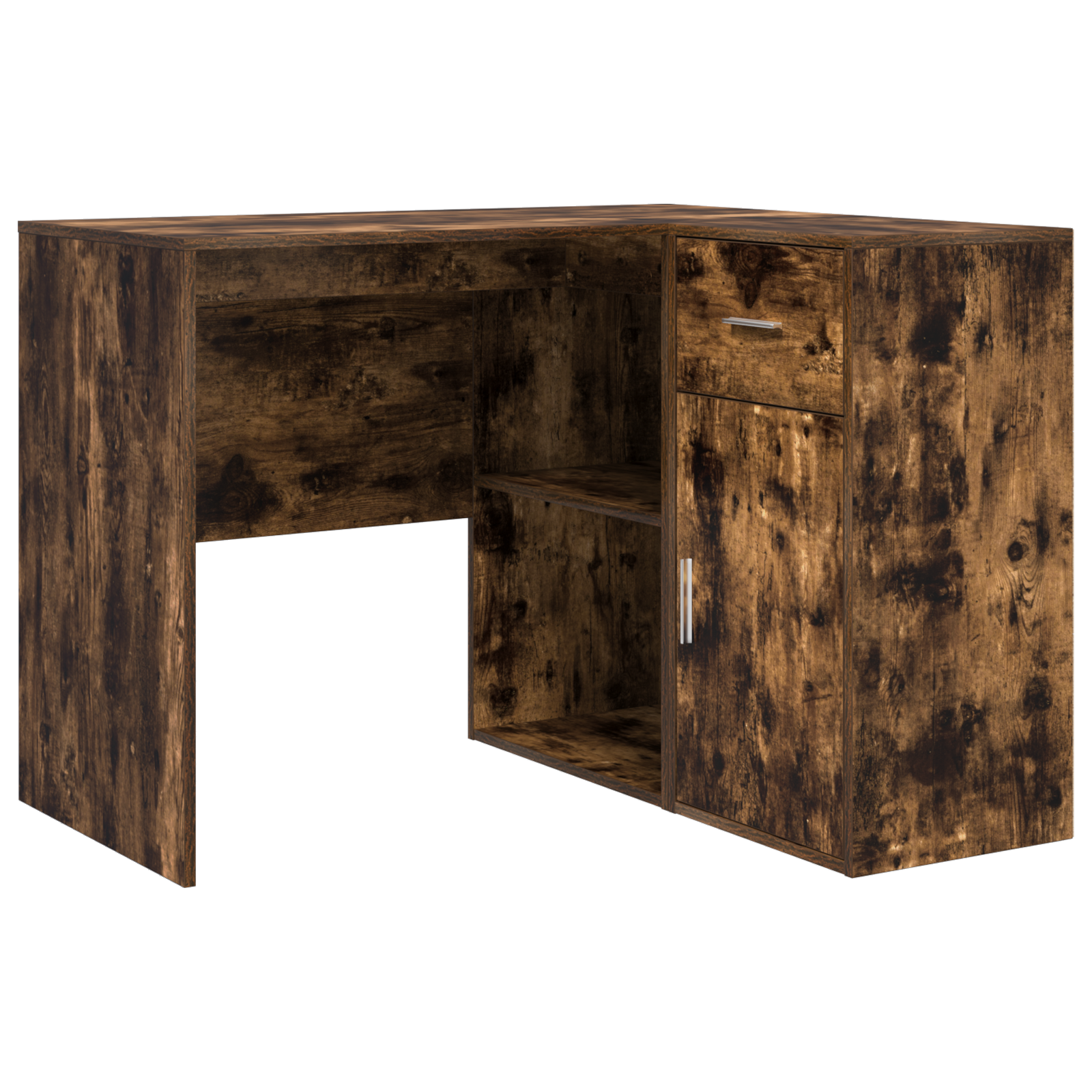 Corner Desk Smoked Oak 102x88x75 cm Engineered Wood - Image 2