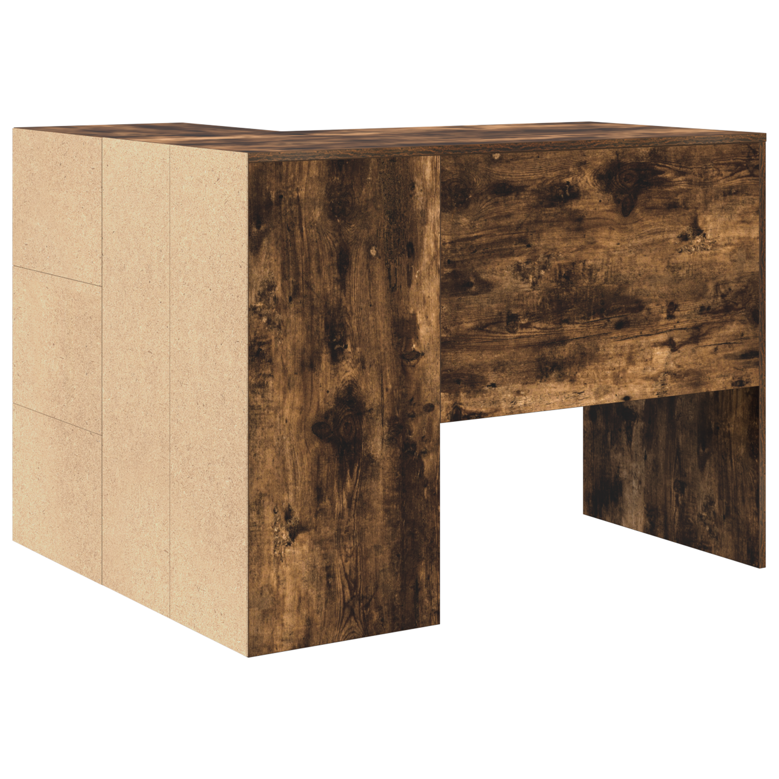 Corner Desk Smoked Oak 102x88x75 cm Engineered Wood - Image 8