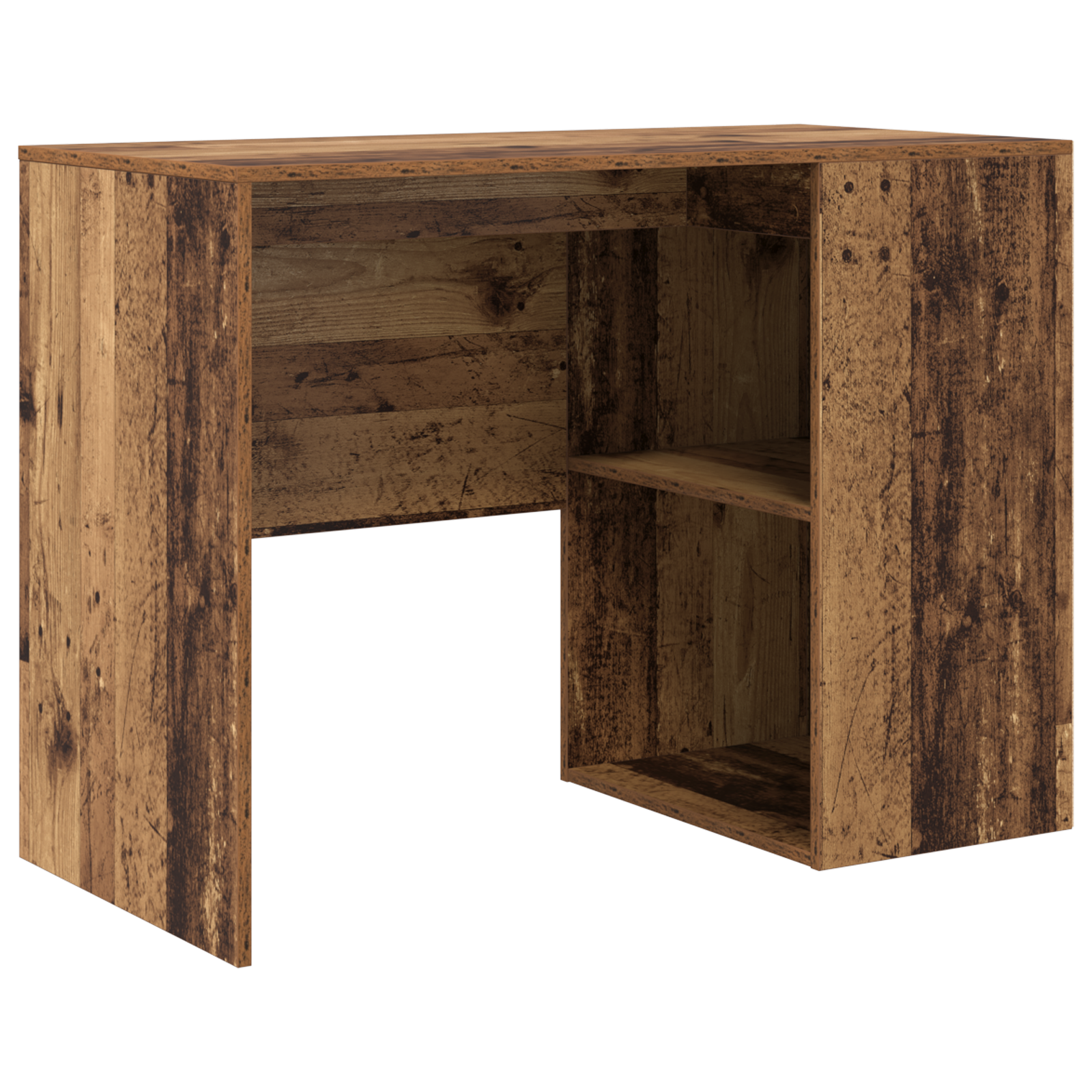 Corner Desk Old Wood 102x88x75 cm Engineered Wood - Image 4