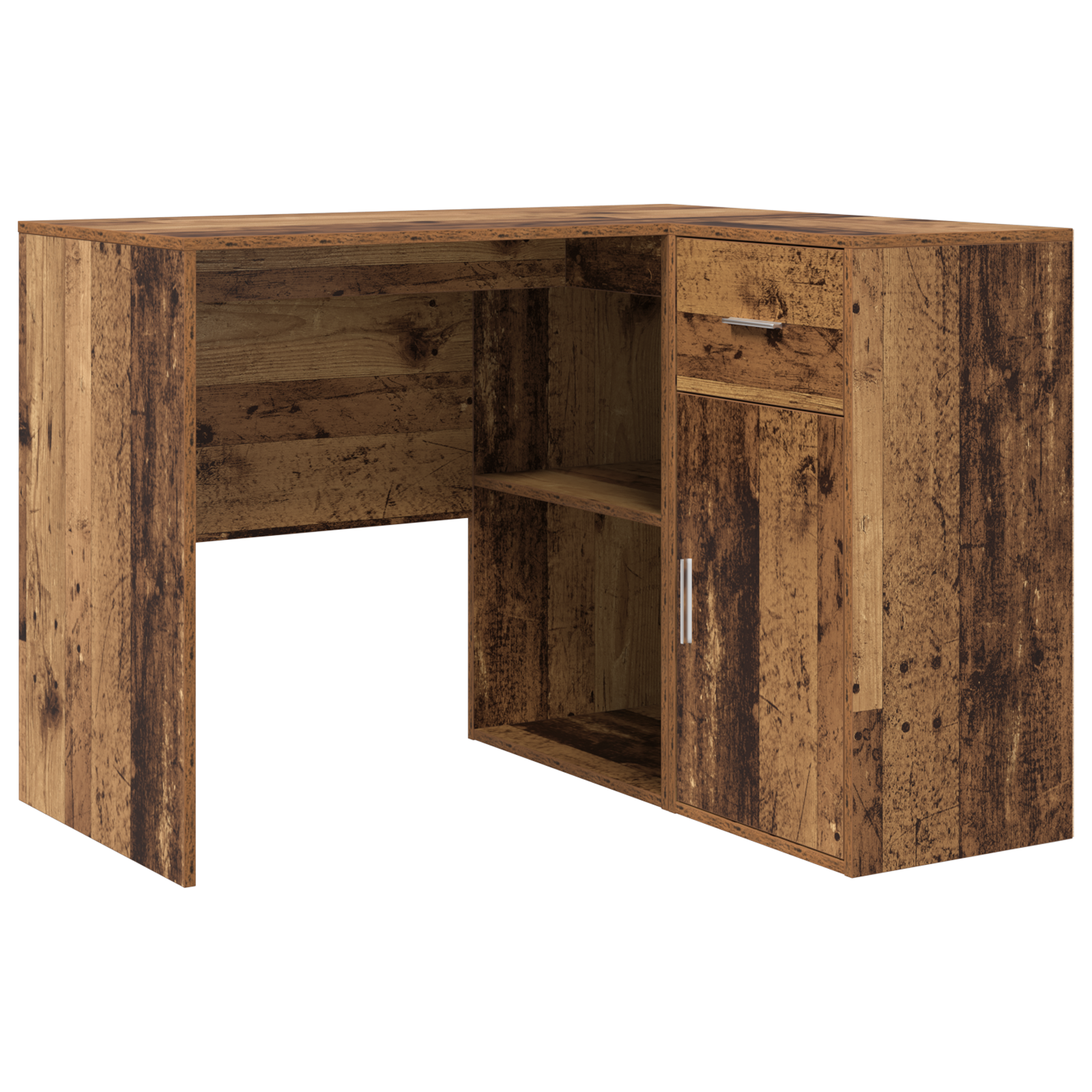 Corner Desk Old Wood 102x88x75 cm Engineered Wood - Image 2