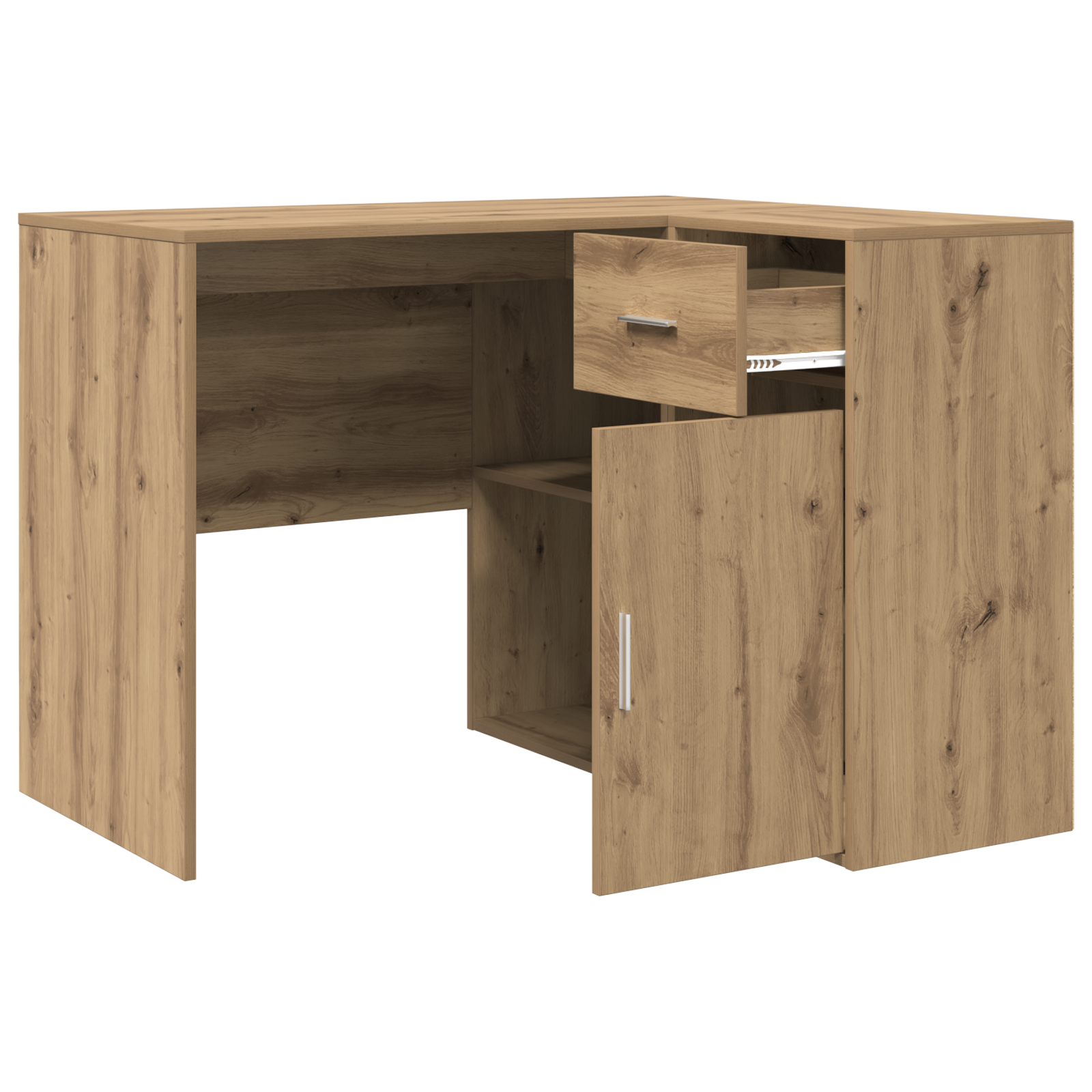 Corner Desk Artisan Oak 102x88x75 cm Engineered Wood - Image 6
