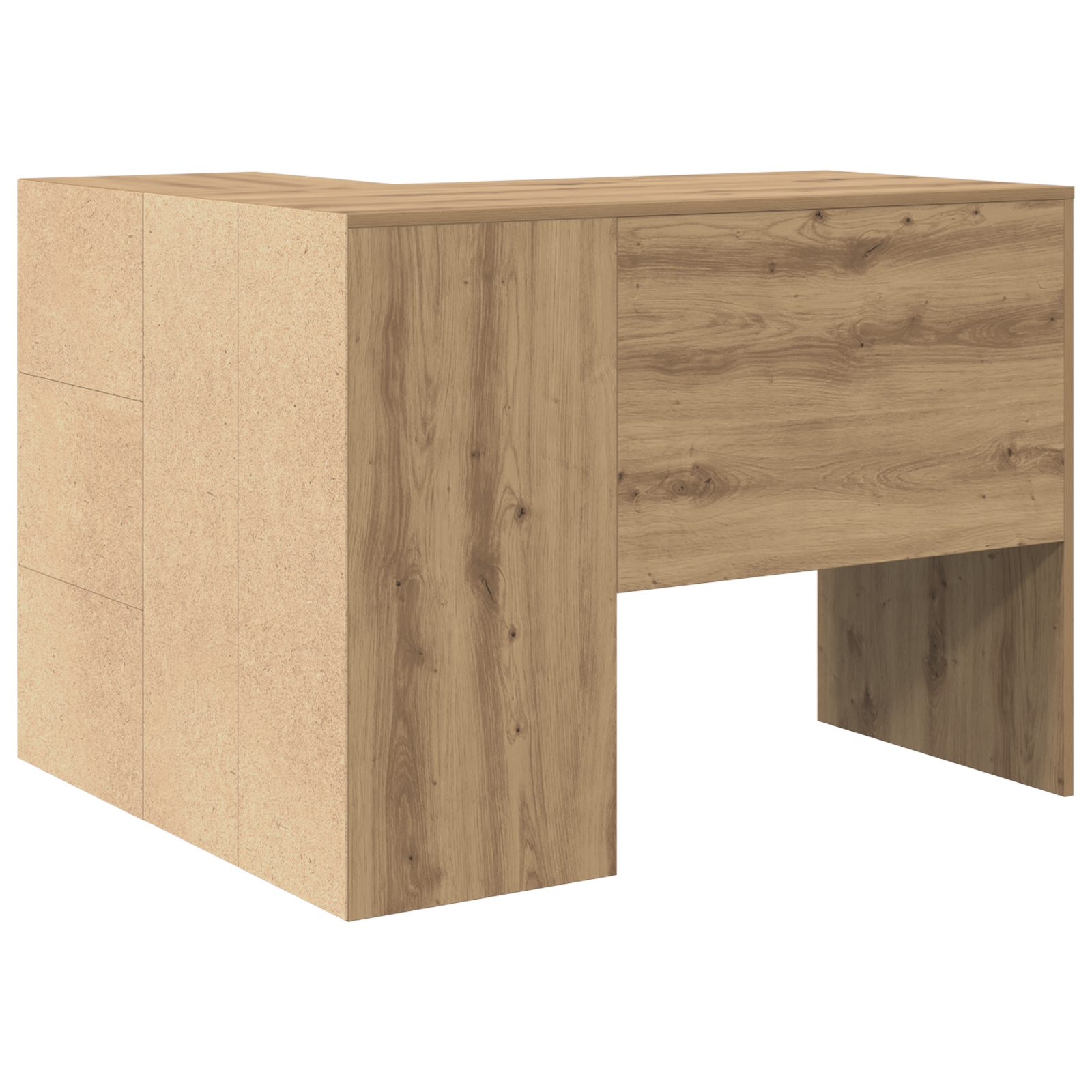 Corner Desk Artisan Oak 102x88x75 cm Engineered Wood - Image 8