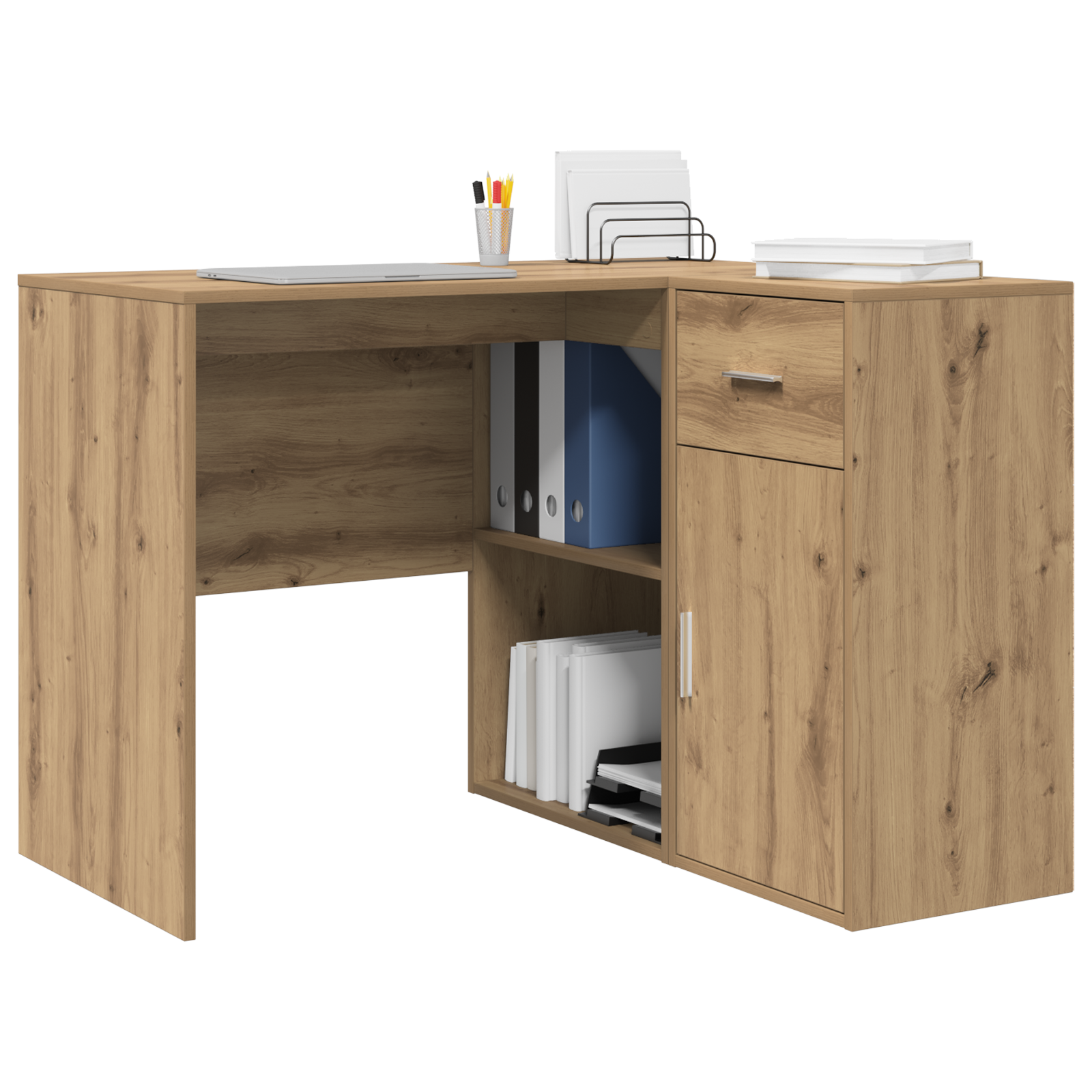 Corner Desk Artisan Oak 102x88x75 cm Engineered Wood - Image 3
