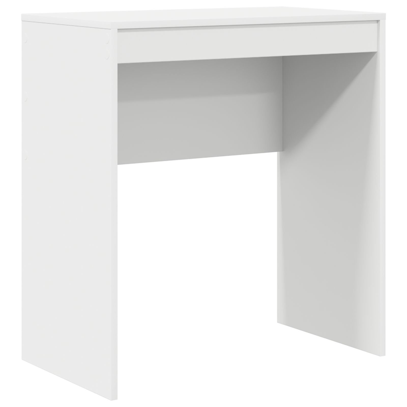 Desk with Storage White Engineered Wood - Image 4