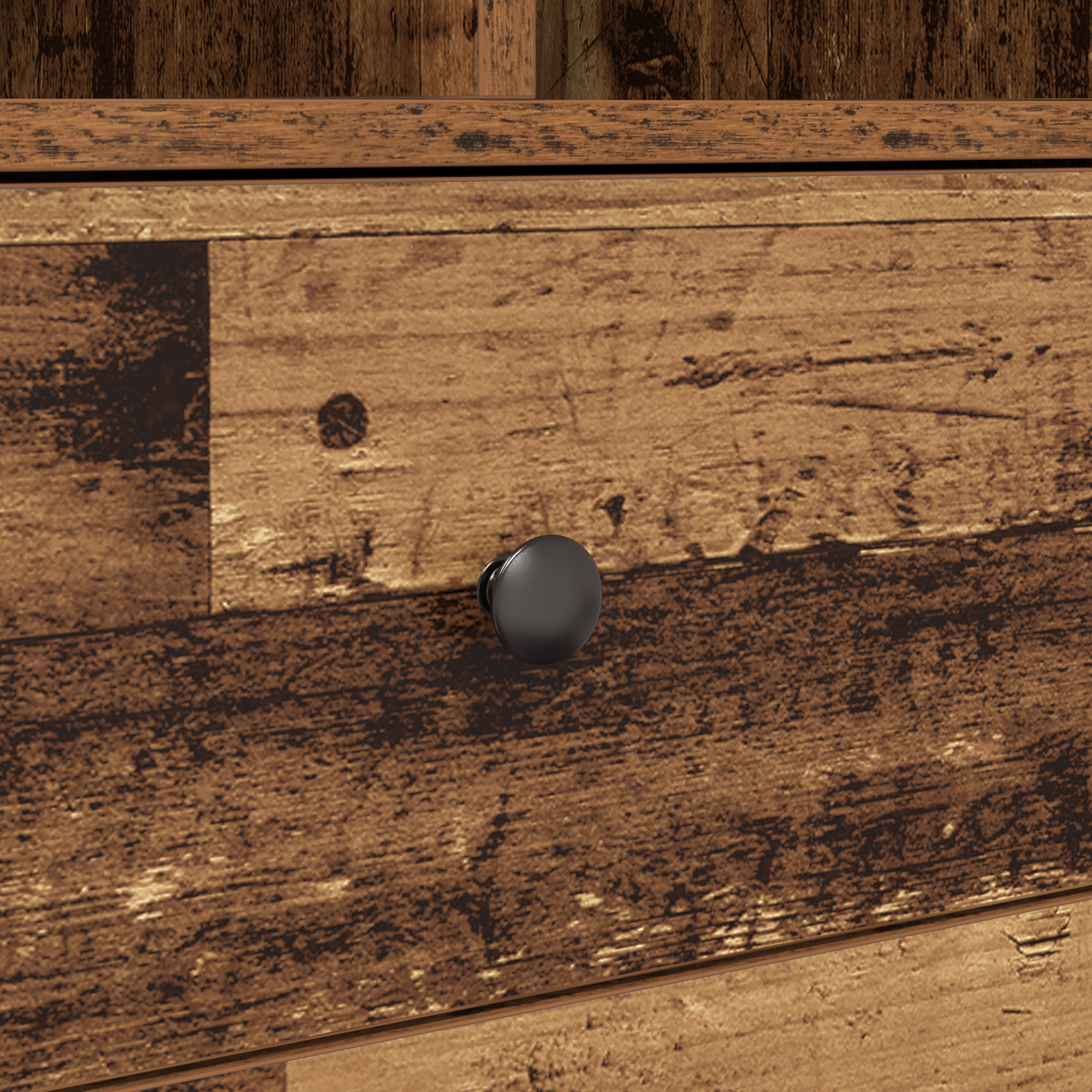 Desk with Storage Old Wood Engineered Wood - Image 9