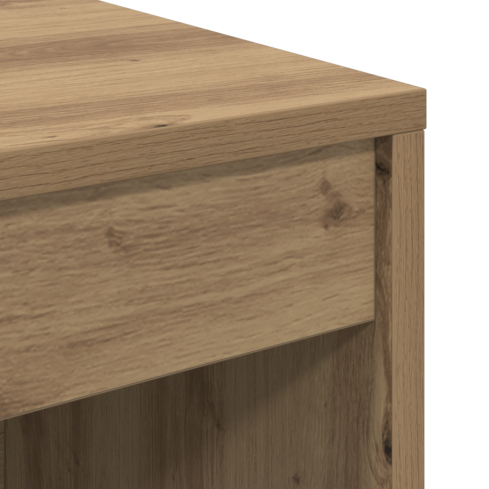 Desk with Storage Artisan Oak Engineered Wood - Image 11