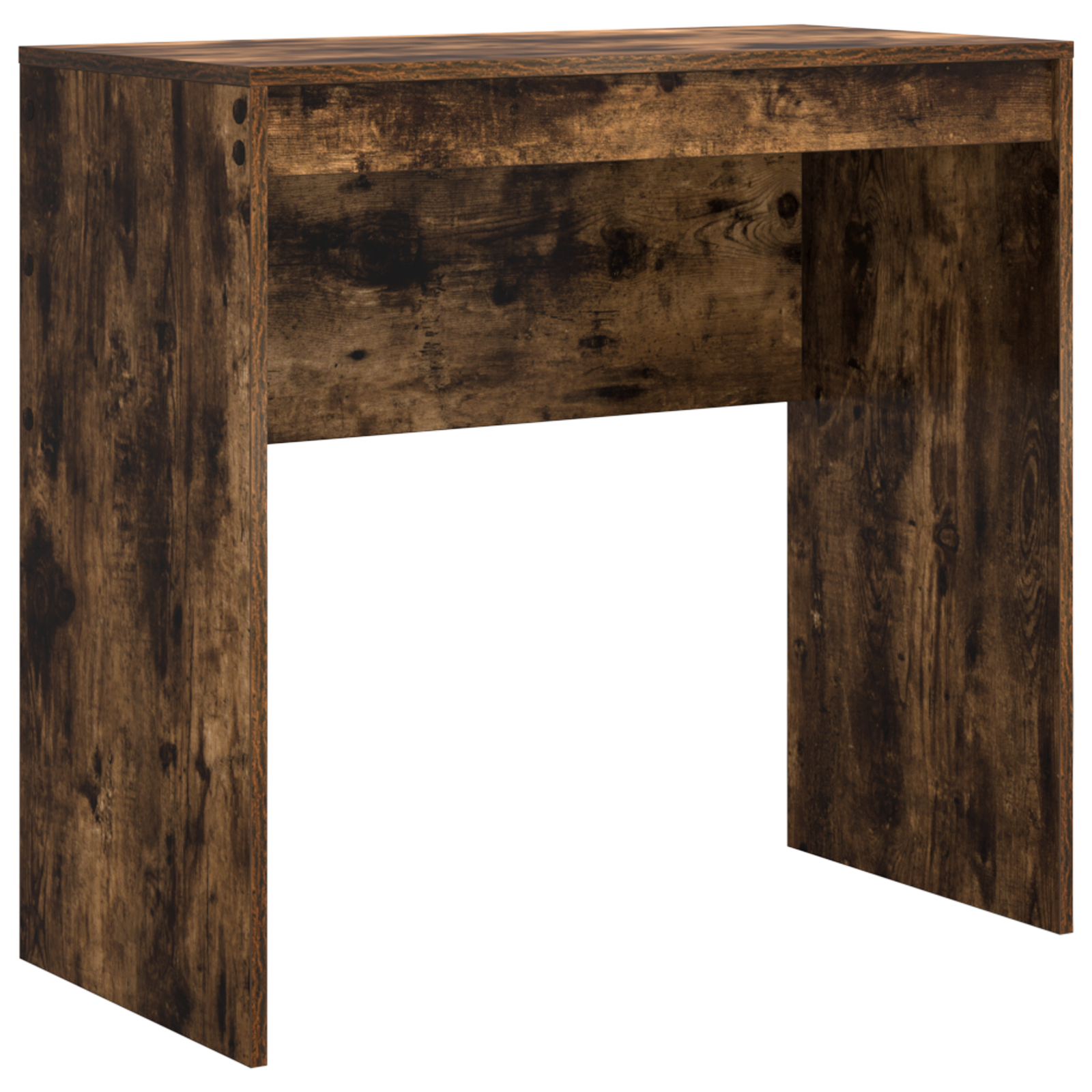 Desk with Storage Smoked Oak Engineered Wood - Image 4
