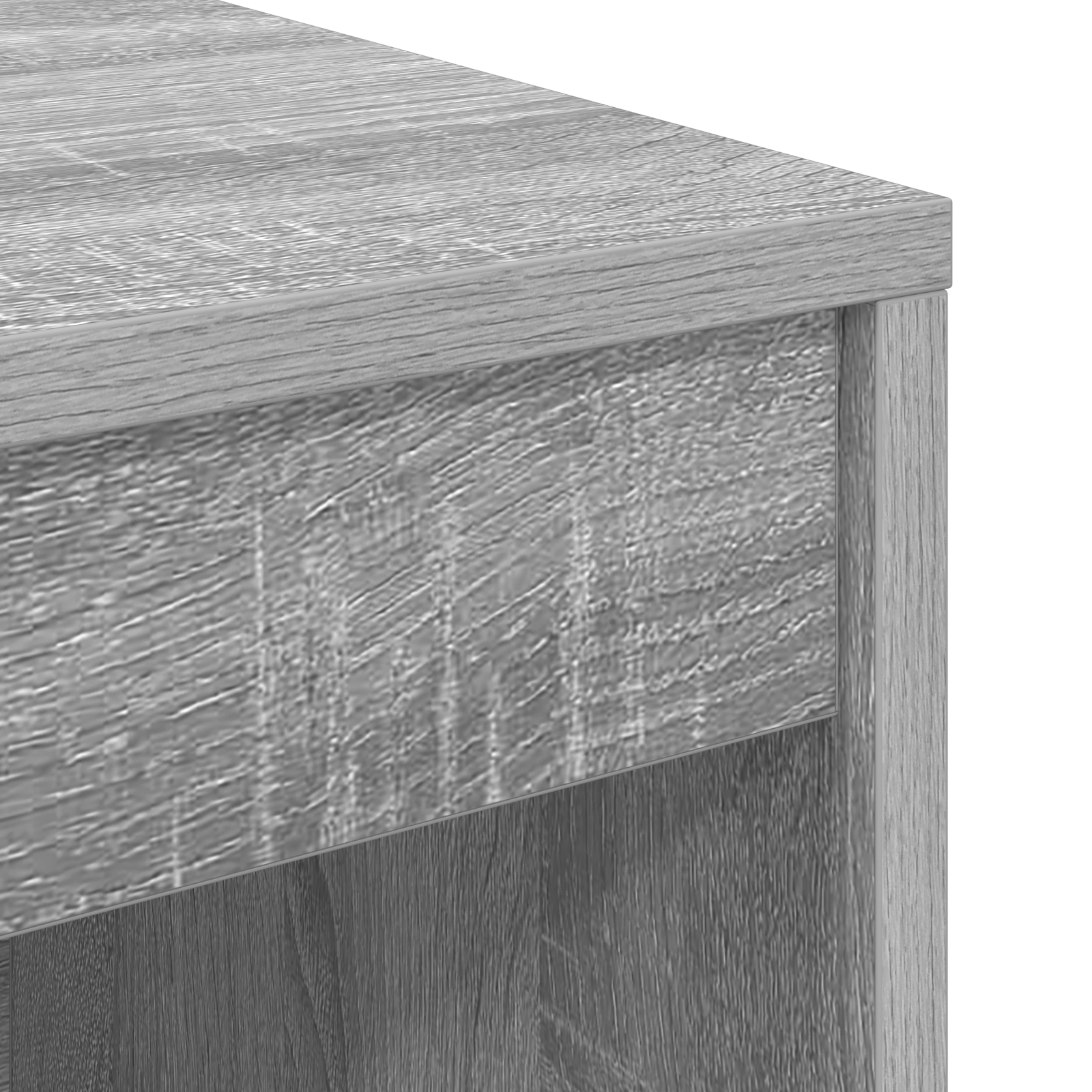 Desk with Storage Grey Sonoma Engineered Wood - Image 11