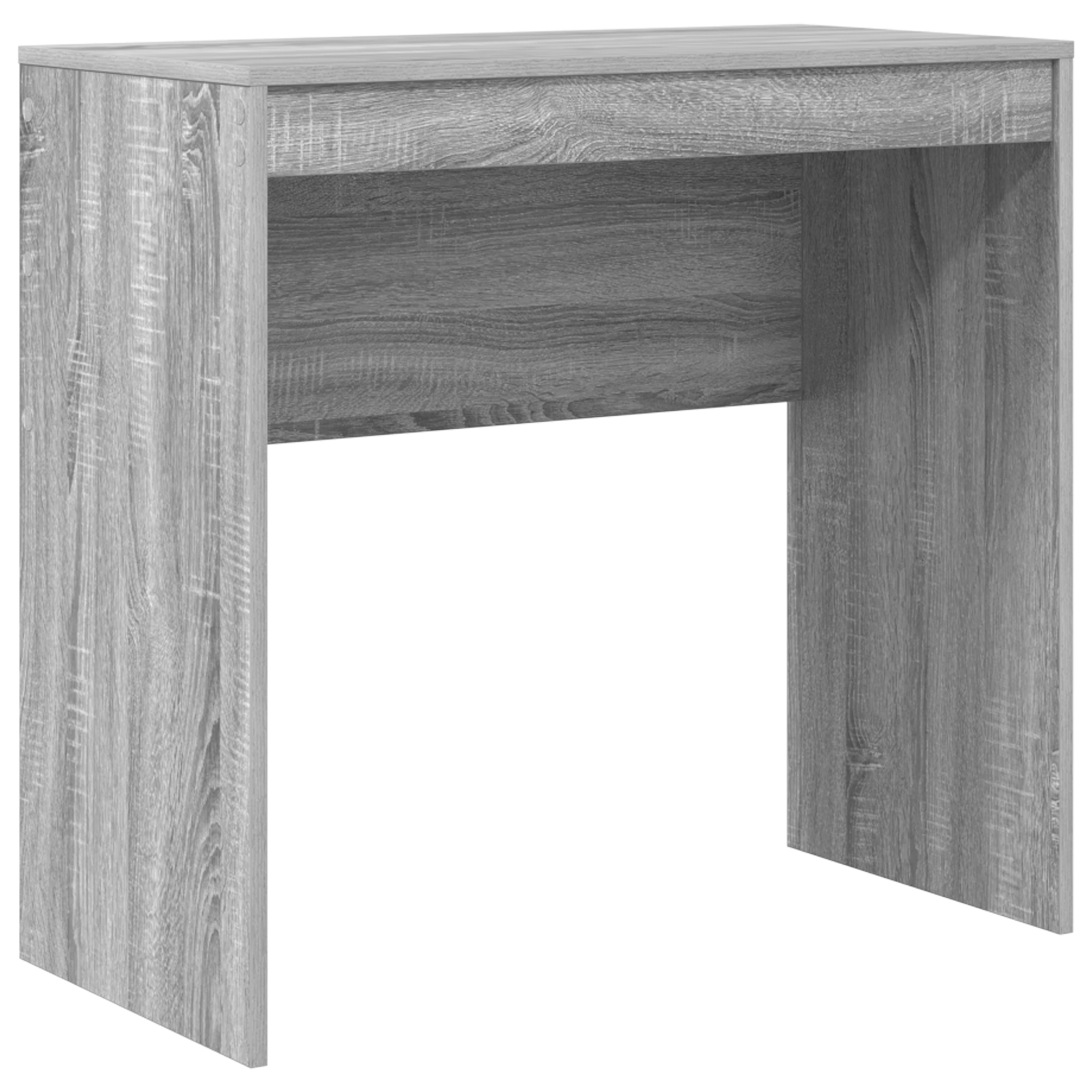 Desk with Storage Grey Sonoma Engineered Wood - Image 4
