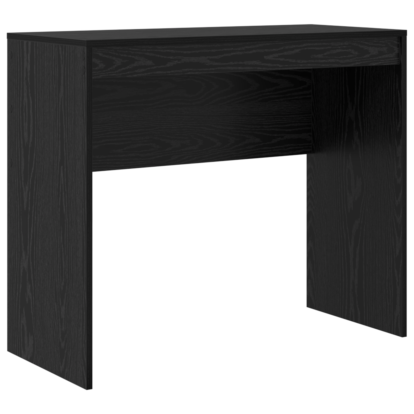 Desk with Storage Black Oak Engineered Wood - Image 4