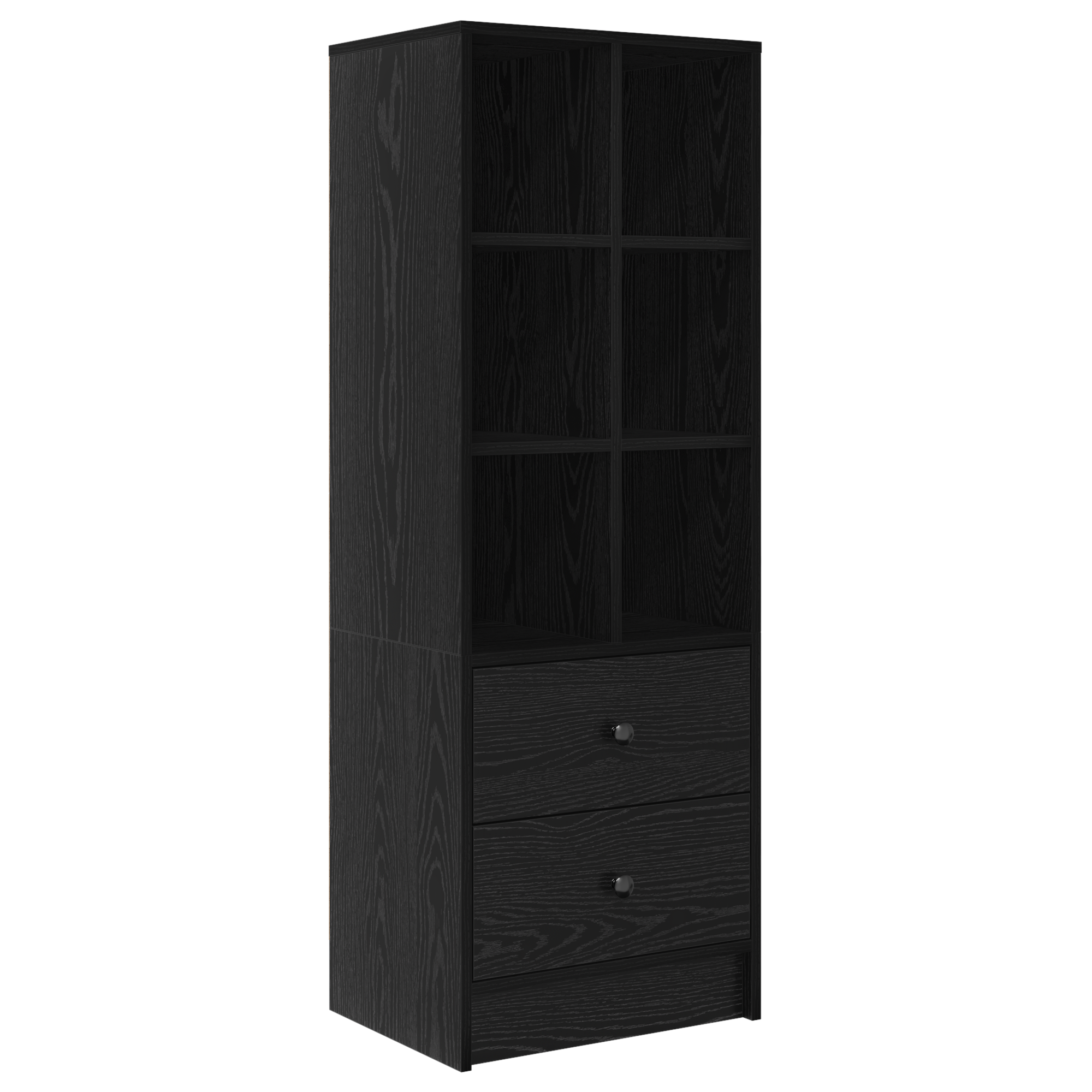 Desk with Storage Black Oak Engineered Wood - Image 5